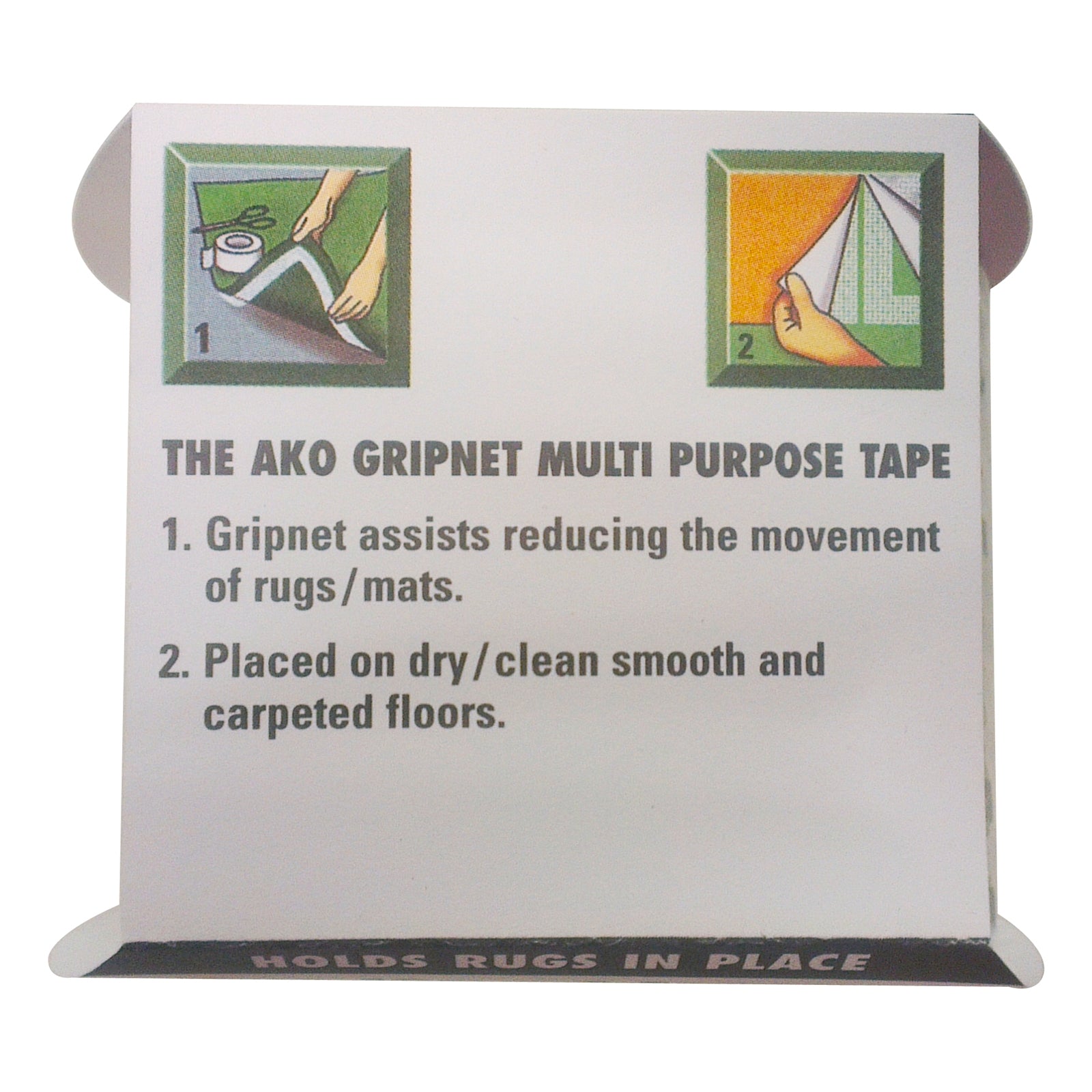Ideal DIY AKO Gripnet Anti-Slip Floor Tape 10m x 6.5cm Grid Mesh Adhesive Indoor