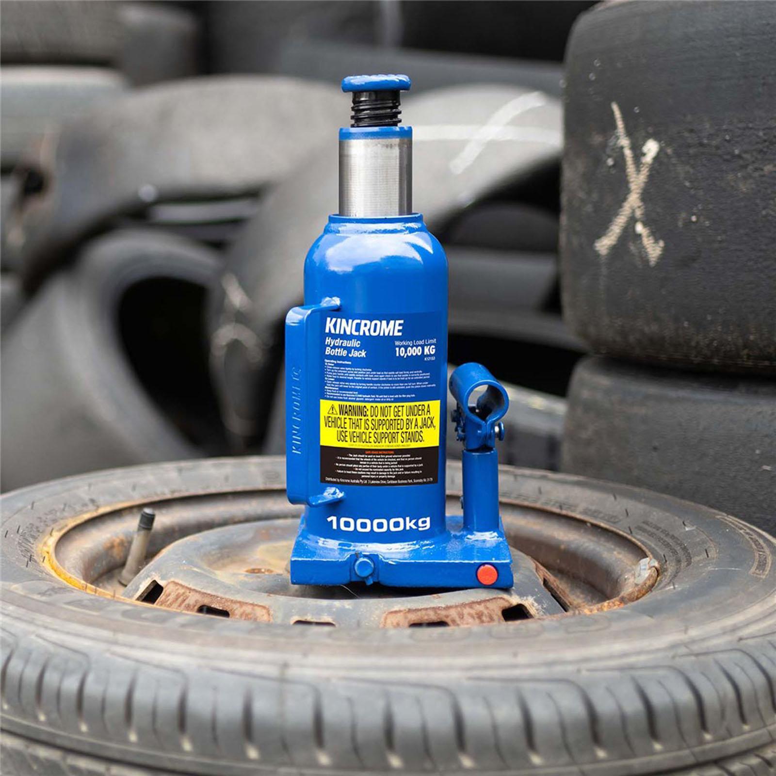 Kincrome 10000kg Blue Steel Hydraulic Bottle Jack