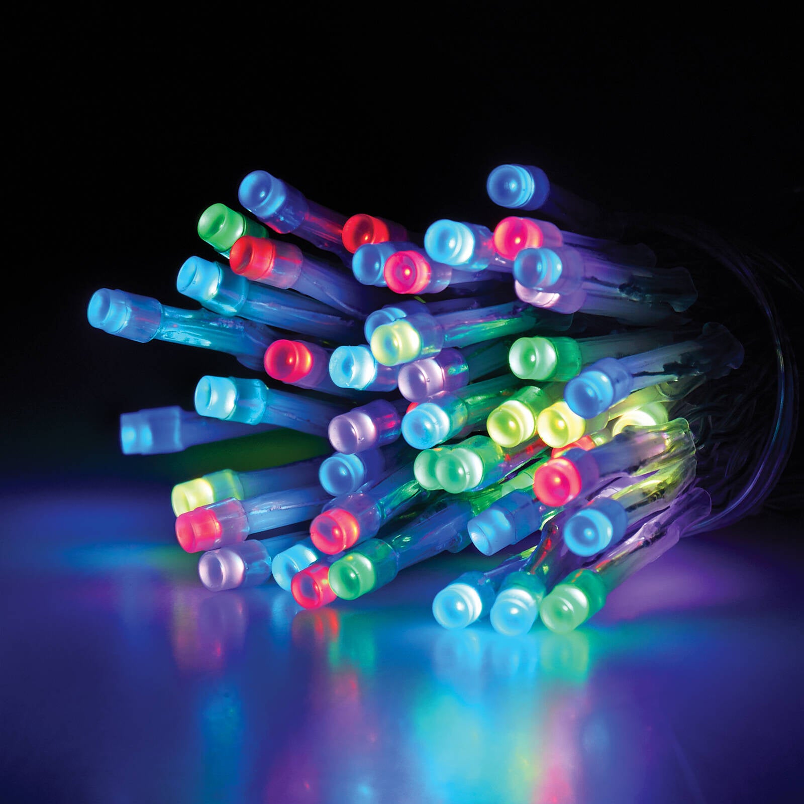Lytworx Multicolour Battery/USB Fairy Lights, 4.9m, 50 LED, Indoor/Outdoor - 50 Pack