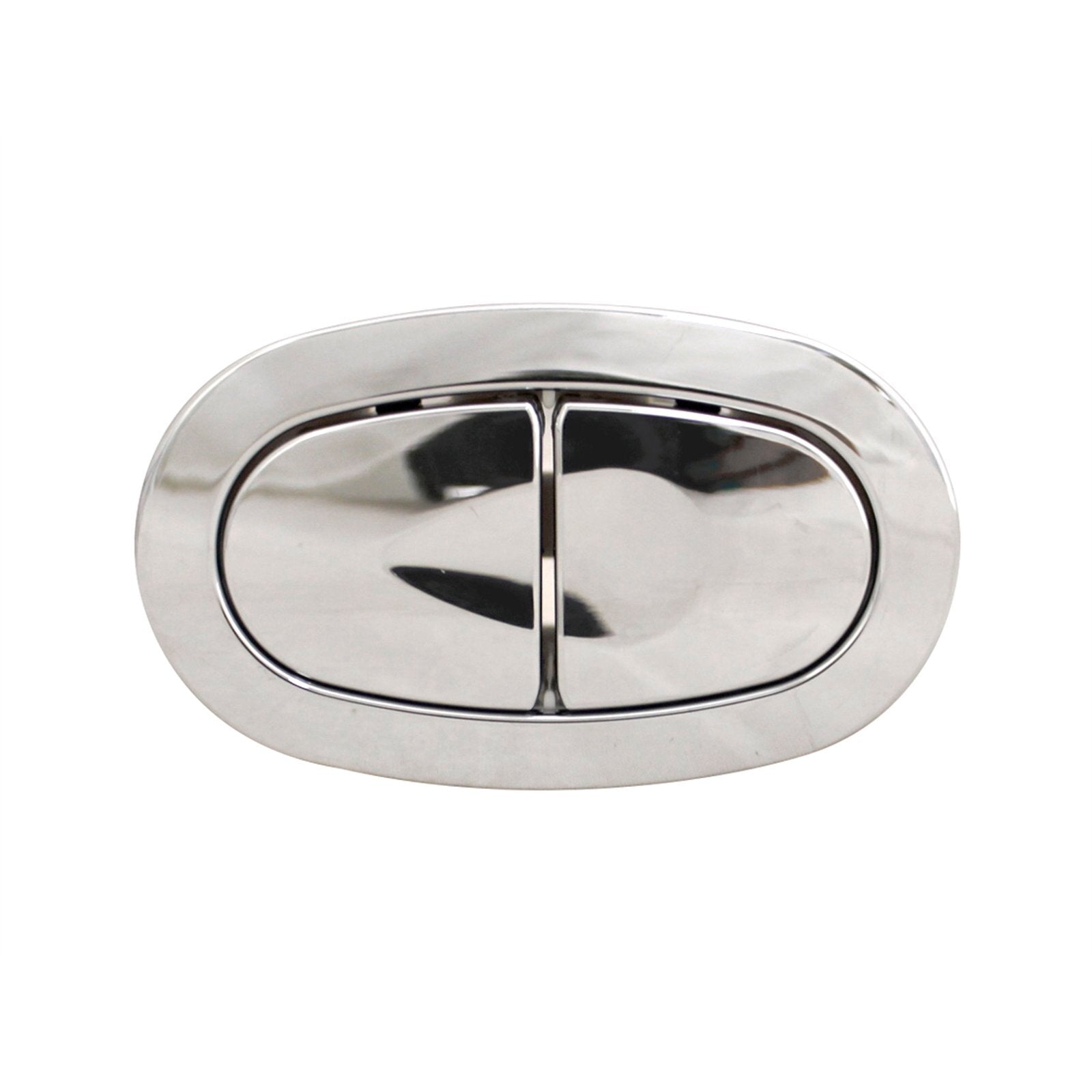 Fluidmaster 72 x 38mm Dual Flush Cistern Button, Chrome with Adjustable Rods