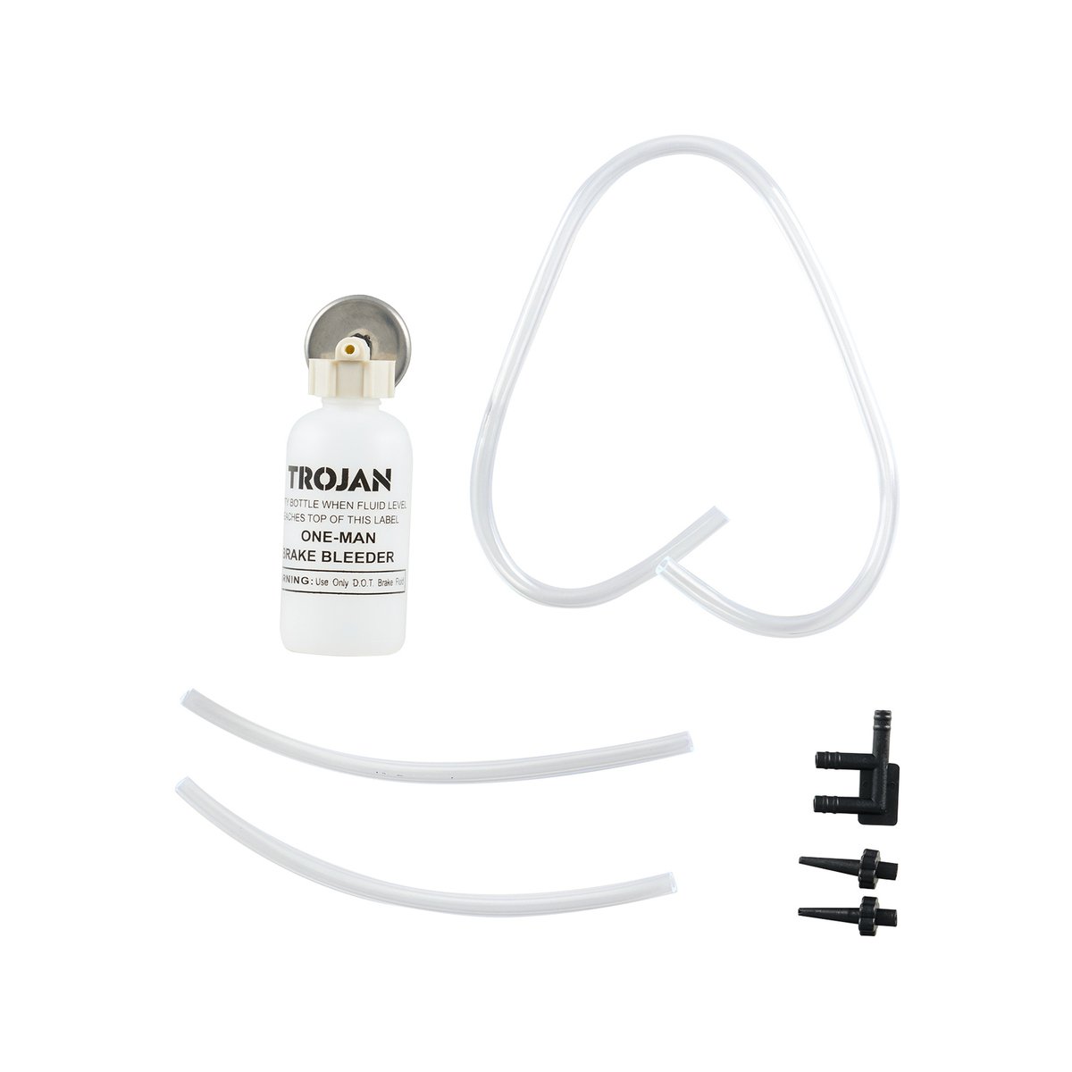 Trojan One Person Brake Bleeder Kit - 95mm x 50mm x 245mm - Compact Design - SuperSaverAU - view 1