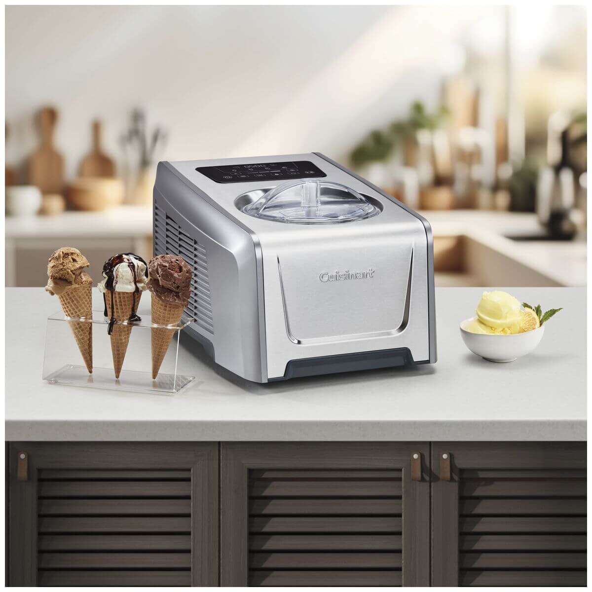Cuisinart Freeze Ease Pro Ice Cream and Gelato Maker - 1.5L - Built-in Compressor - ICE-150XA