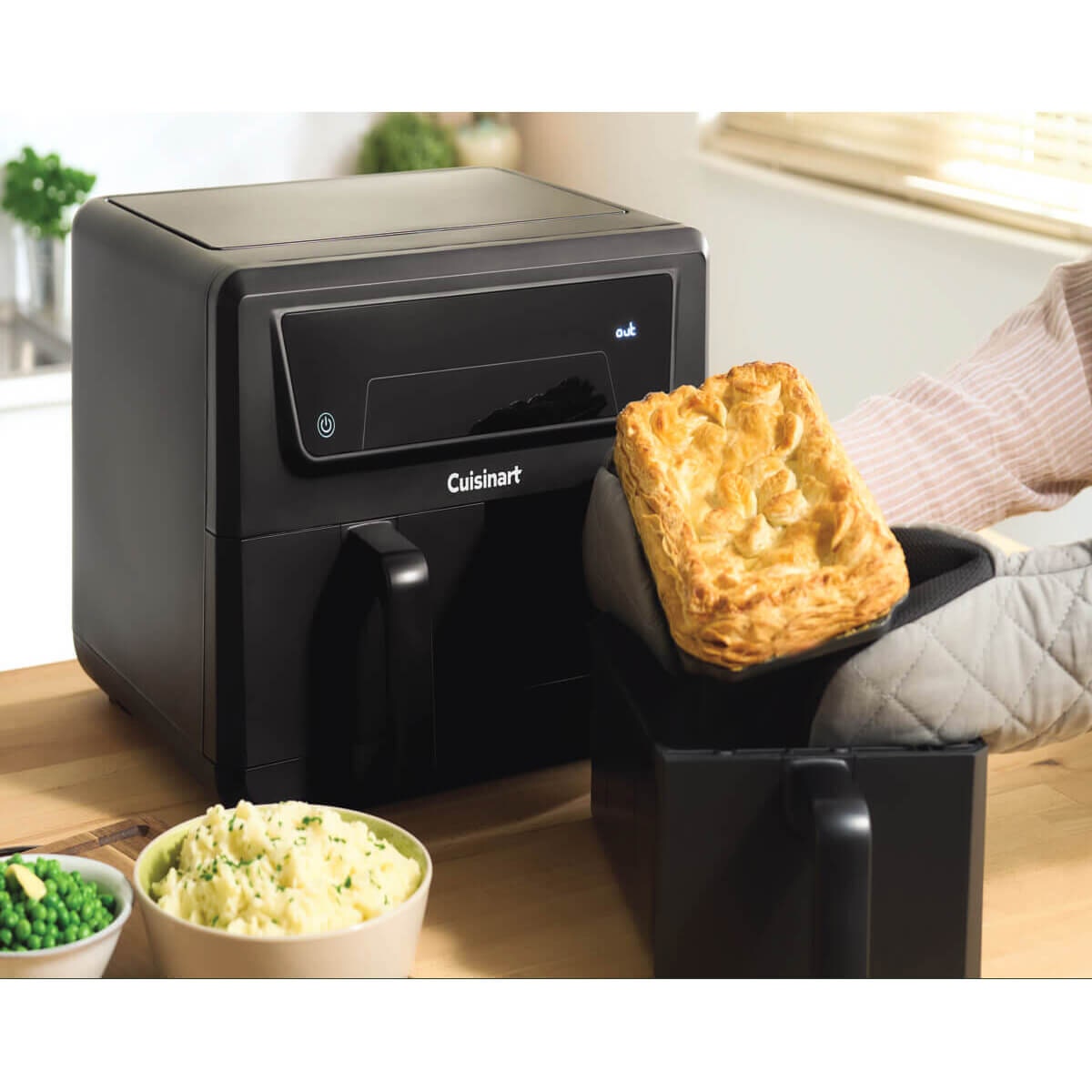 Cuisinart Dual Basket Air Fryer 10.4L - Black - Sync Cooking, 6 Cooking Functions - AFD-10OBLXA