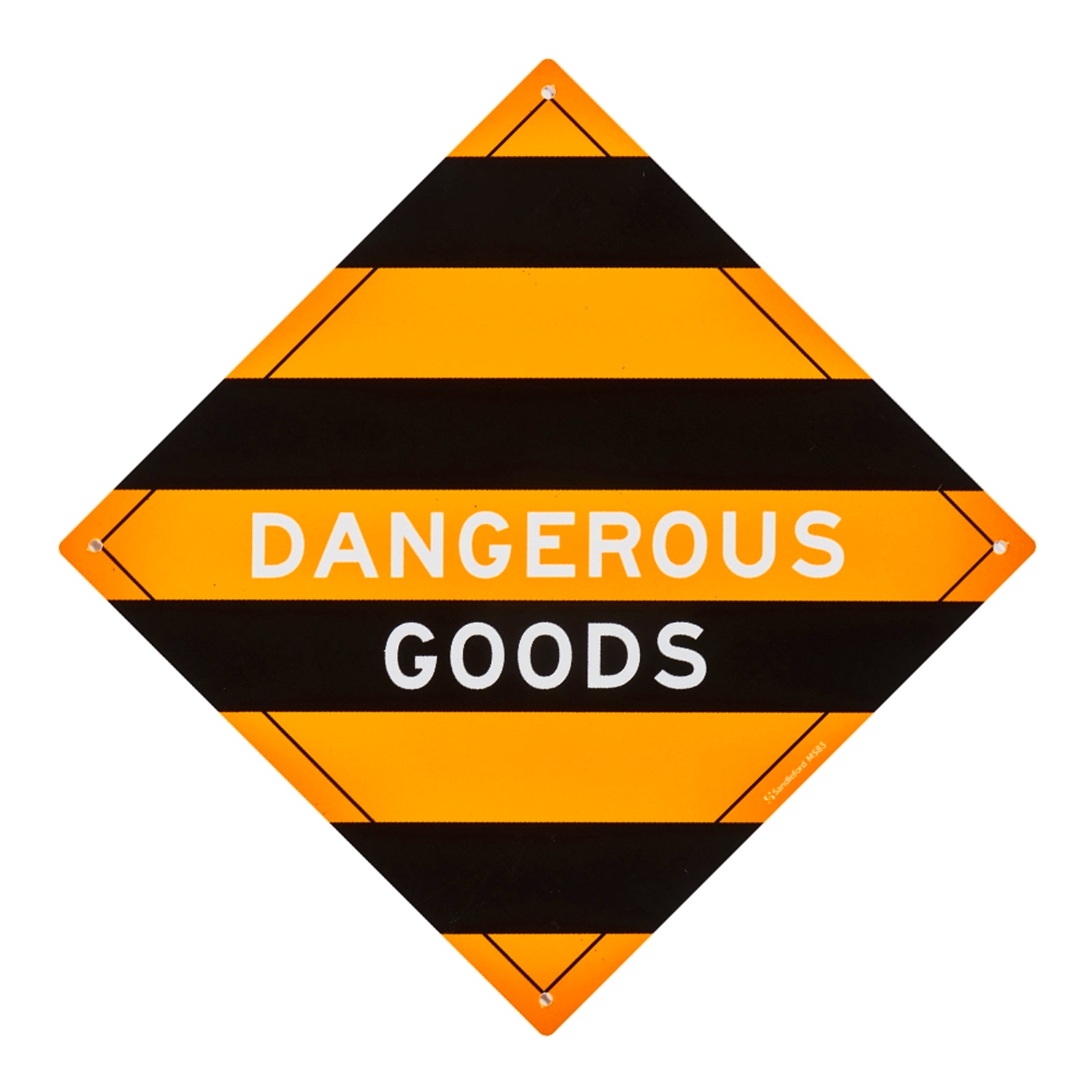 Sandleford Dangerous Goods Sign 270 x 270mm Polypropylene - Weather Resistant