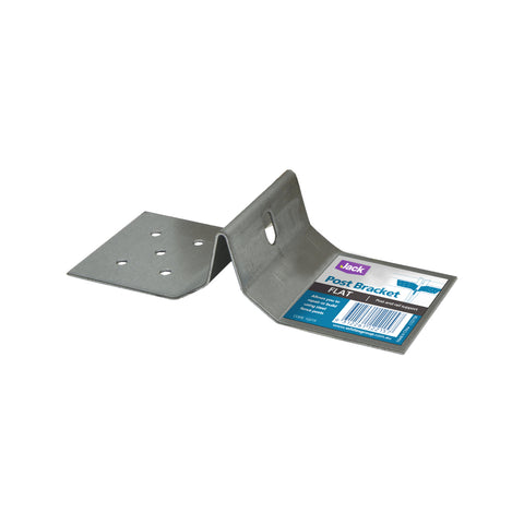 Jack Hot Dipped Galvanised Flat Post Bracket 170 x 40mm Pre-Drilled