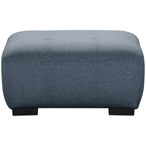 Ostro Furniture Bella ottoman - dark grey fabric, plush foam cushioning, plywood frame - 25003000