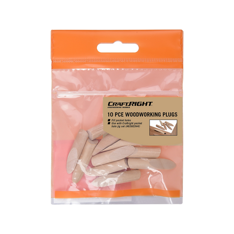 Craftright Woodworking Plug 10 Pack Timber Lotus Wood
