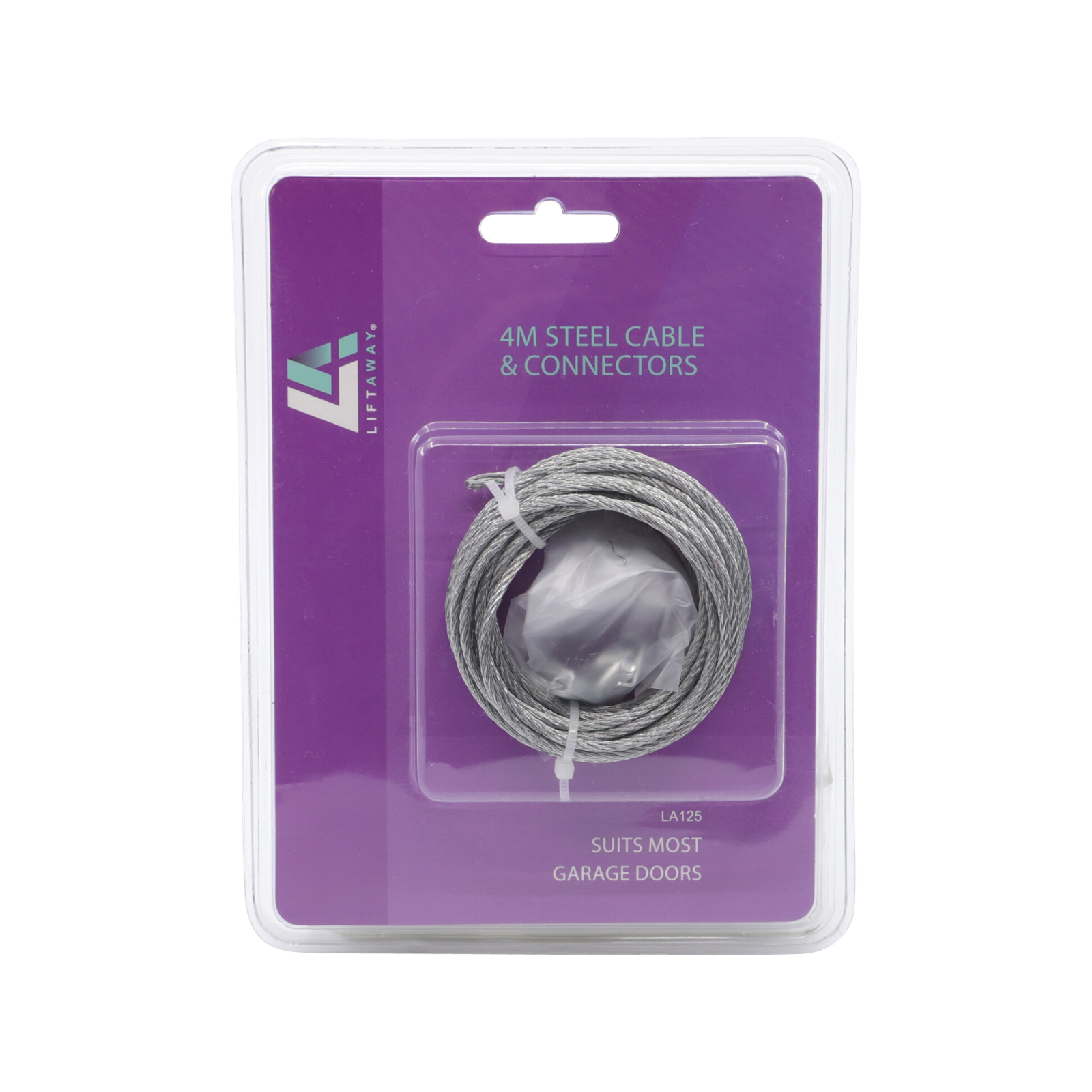 Liftaway Galvanised Steel Cable & Connectors Garage Door Repair Set