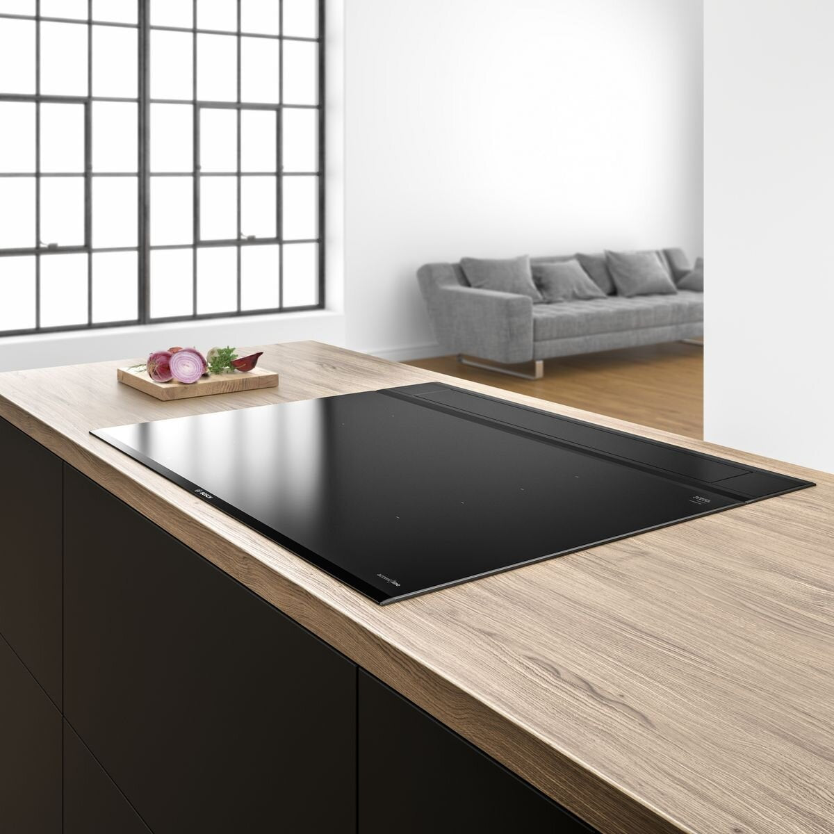 Bosch 80cm Series 8 Accentline Flex induction cooktop - PerfectCook, MoveMode, Wi-Fi control - PXY898DX6E