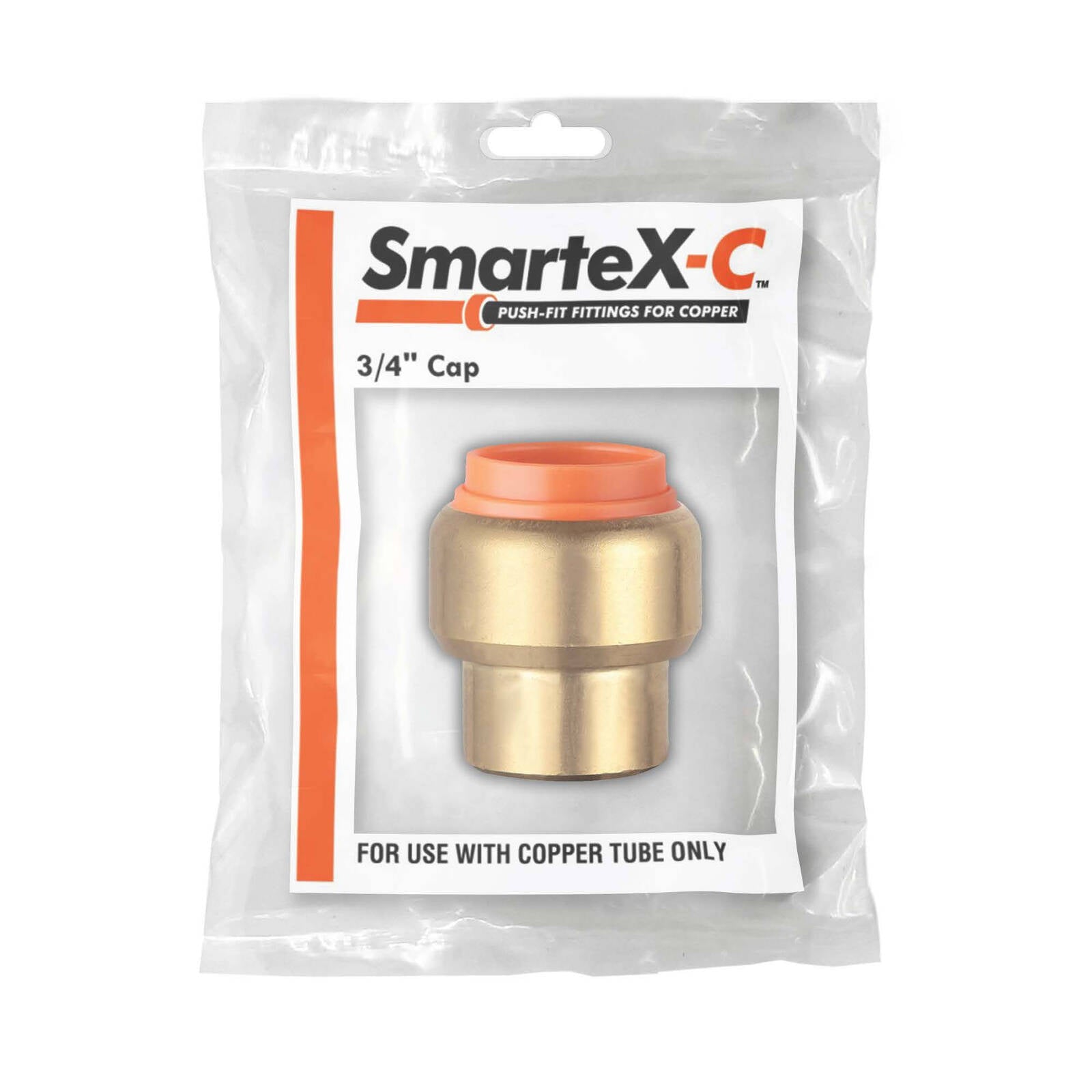 SmarteX-COPPER 20mm Cap, Lead Free Brass Push-Fit End Cap