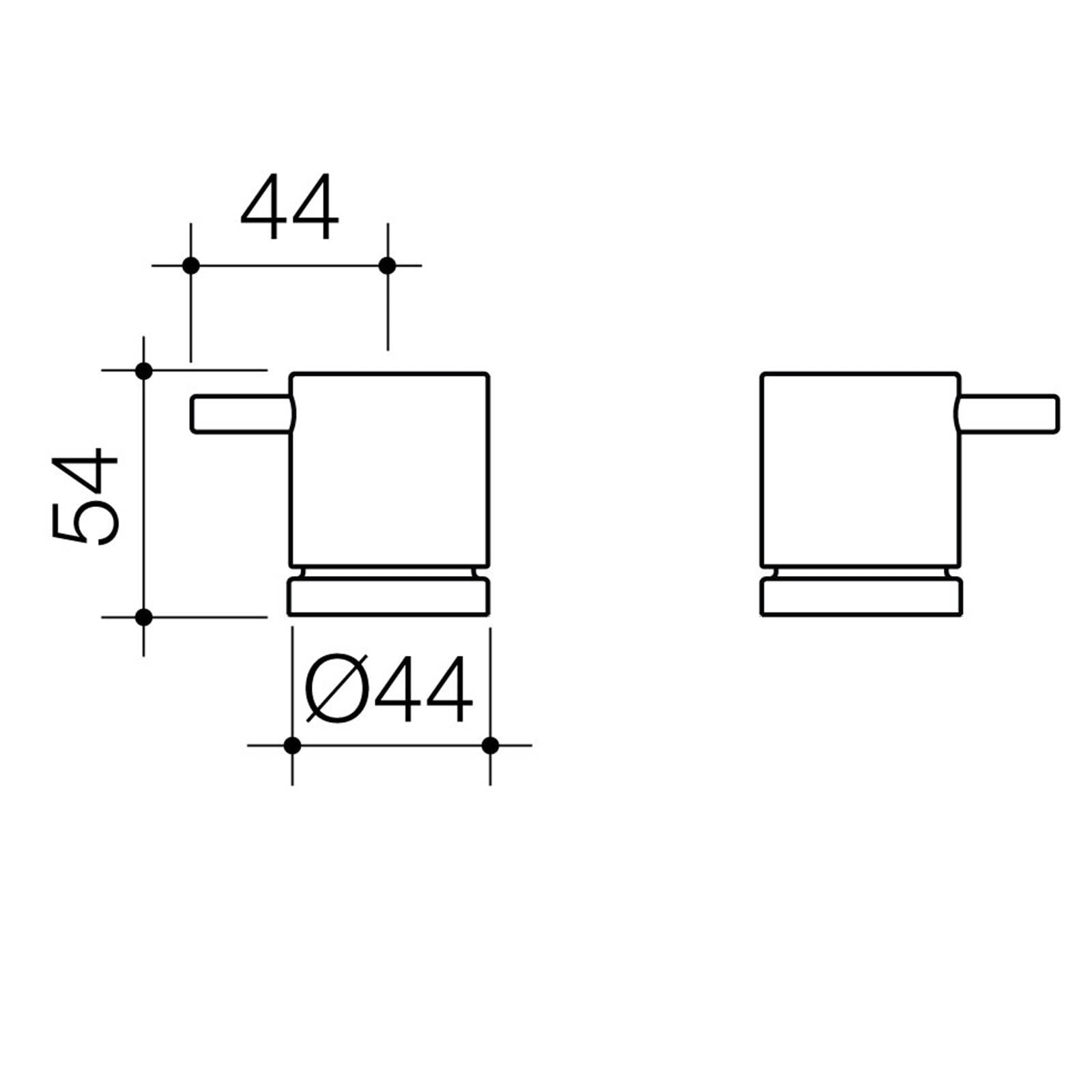 Caroma Luna Lever Basin Top Assemblies Brass Polished Chrome 1/2 Turn
