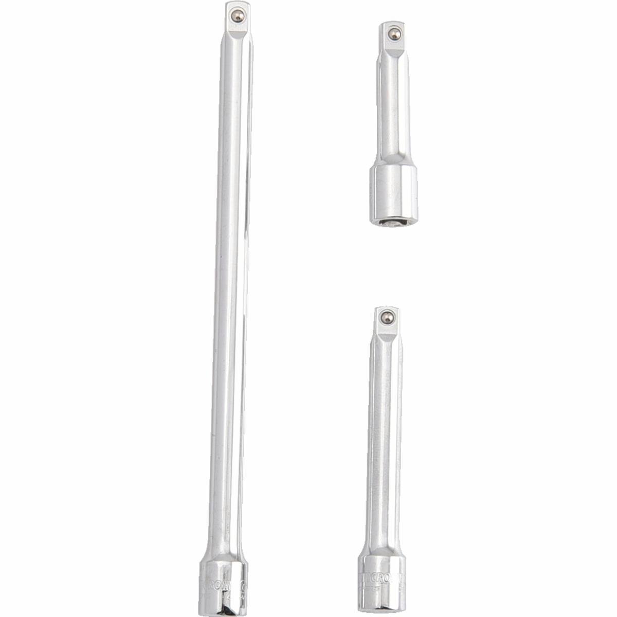 Kincrome 3 Piece Extension Bar Set 1/4 Drive Cr-V Steel Durable - SuperSaverAU - view 1