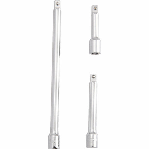 Kincrome 3 Piece 1/4" Drive Extension Bar Set Cr-V Steel Rust Resistant