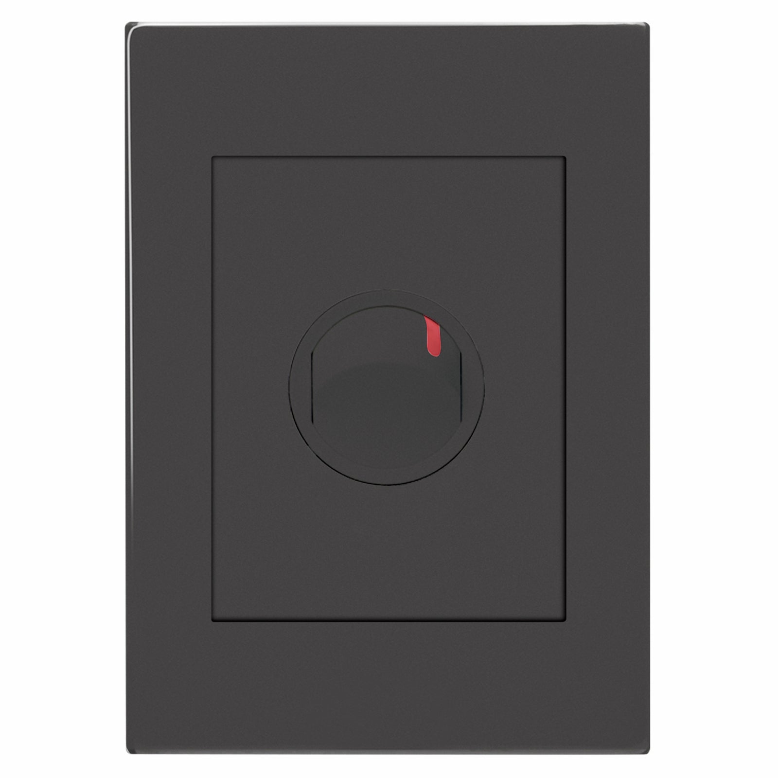 HPM VIVO 1 Gang Double Pole Wall Switch, Grey, 40A 240V, with Locator Light (EV770/40DPGR)