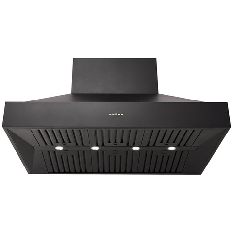 Schweigen 120cm BBQ Canopy Rangehood - Black - 2500m³/h Extraction - On-Board Motor - CL8912B