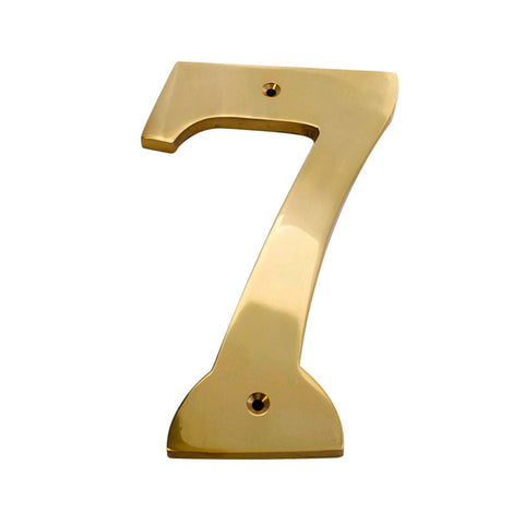 Sandleford 150mm Solid Brass House Number 7