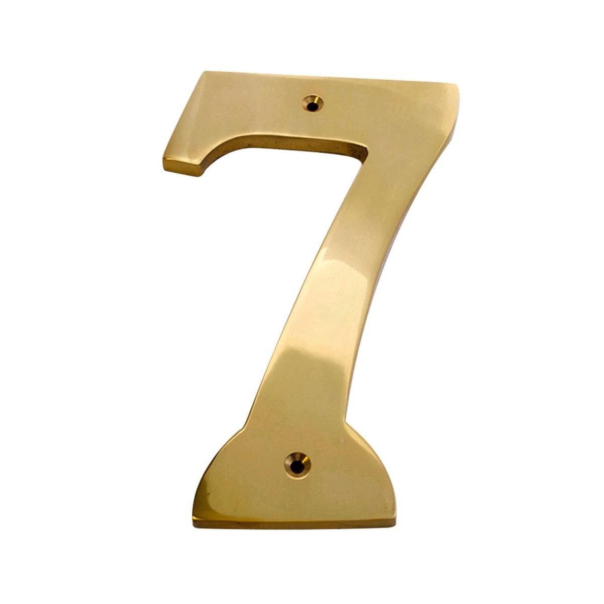 Sandleford 150mm Solid Brass House Number 7