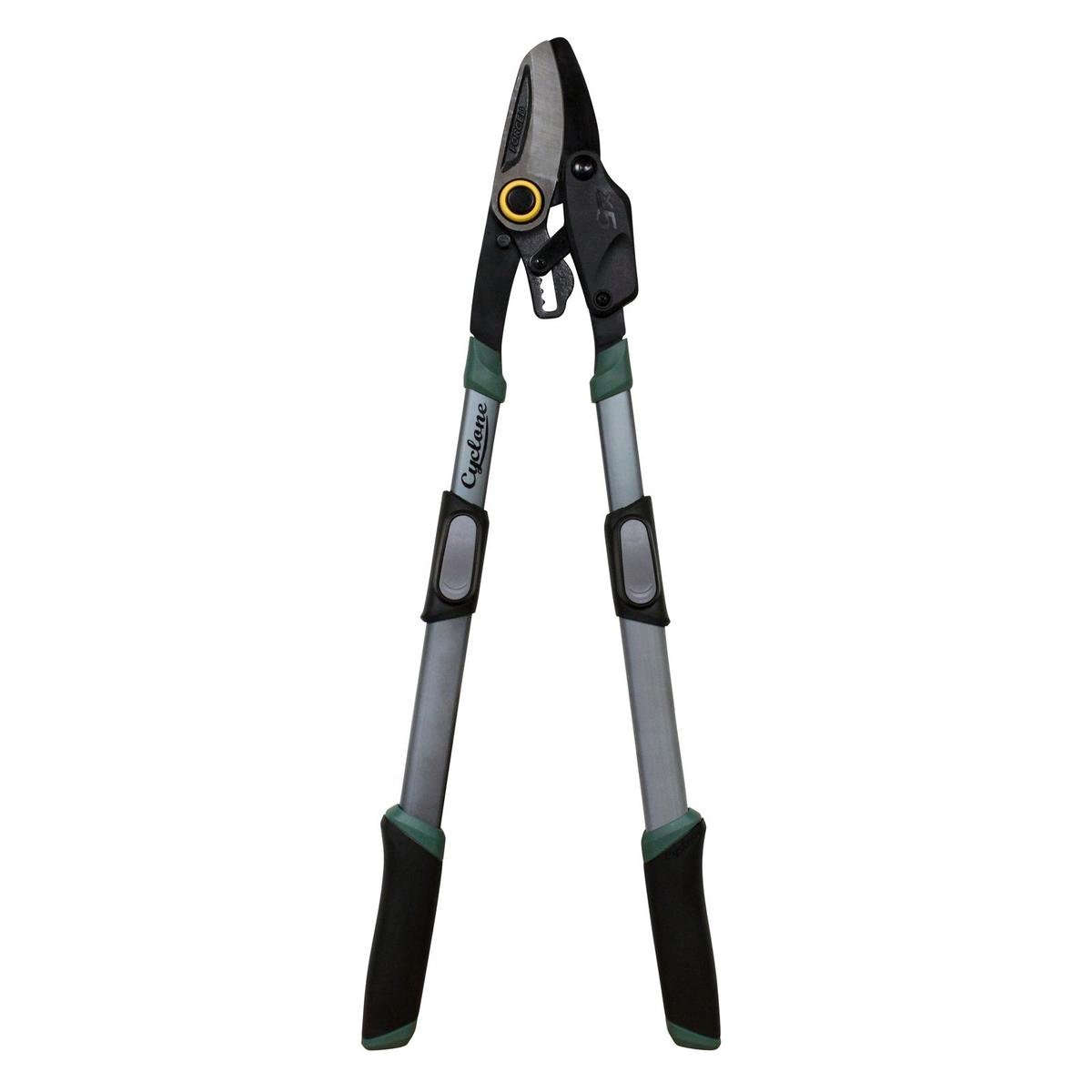 Cyclone Bypass Ratchet Lopper with Telescopic Aluminium Handles & Forged Steel Blade