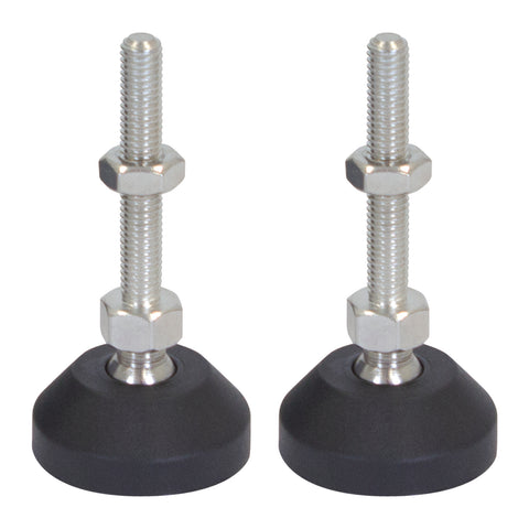 Richmond 40mm x M8 Zinc Plated Nylon Ball Jointed Levelling Foot 2 Pack