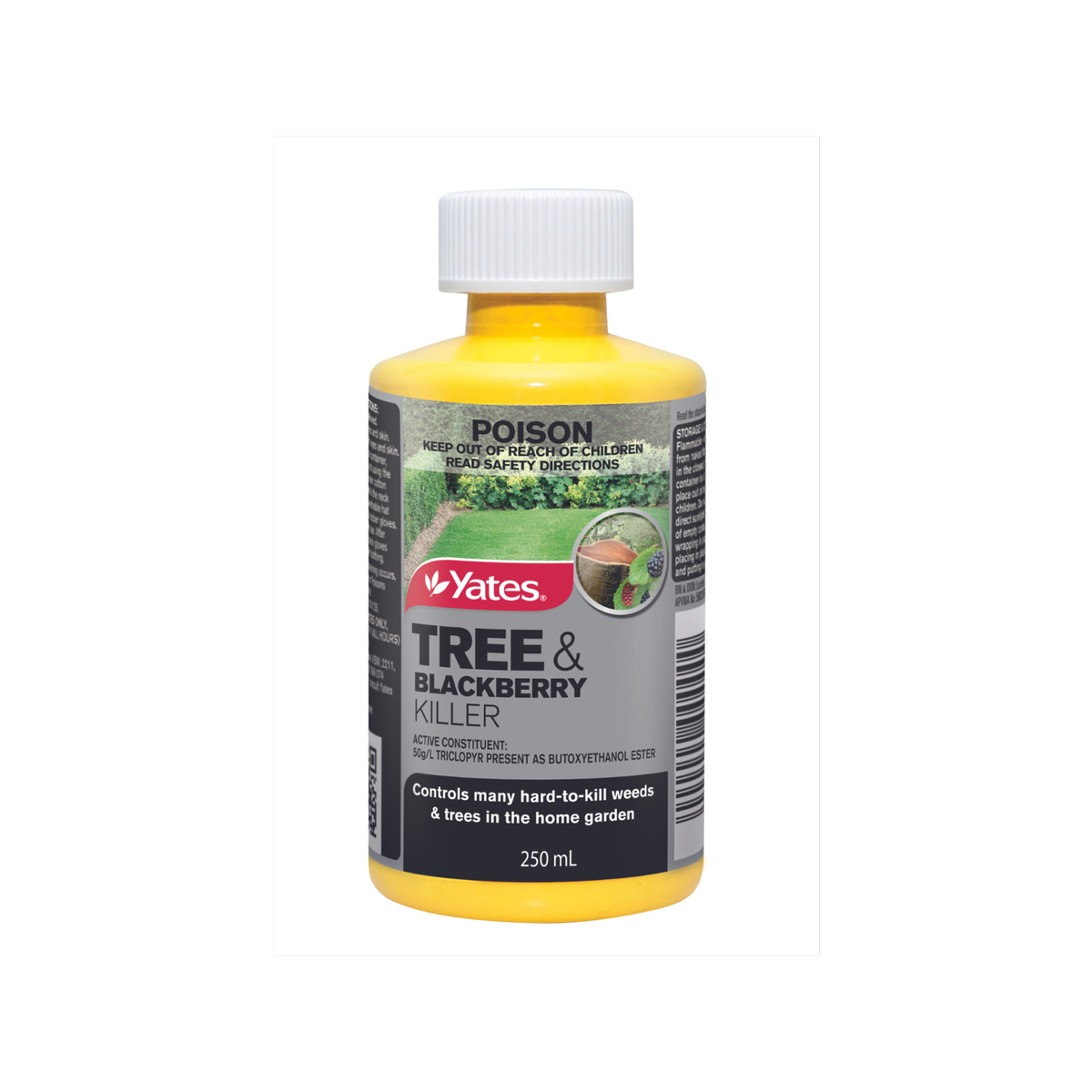 Yates Tree and Blackberry Weed Killer Concentrate 250ml - Non-Selective Systemic Control
