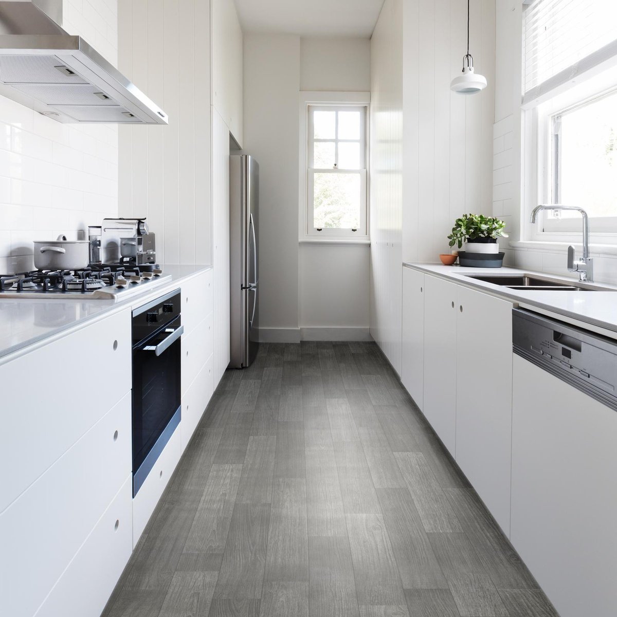 Matpro Vinyl Flooring - 1m x 3m - Dark Wood - Easy To Clean - SuperSaverAU - view 3