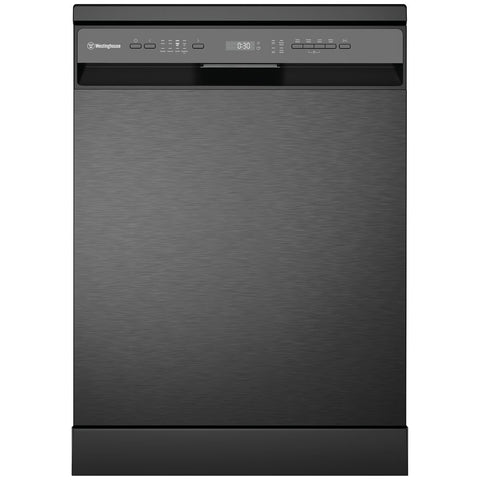 Westinghouse 60cm Freestanding Dishwasher - 15 Place Settings - Dark Stainless Steel - Zone Wash - WSF6606KXC