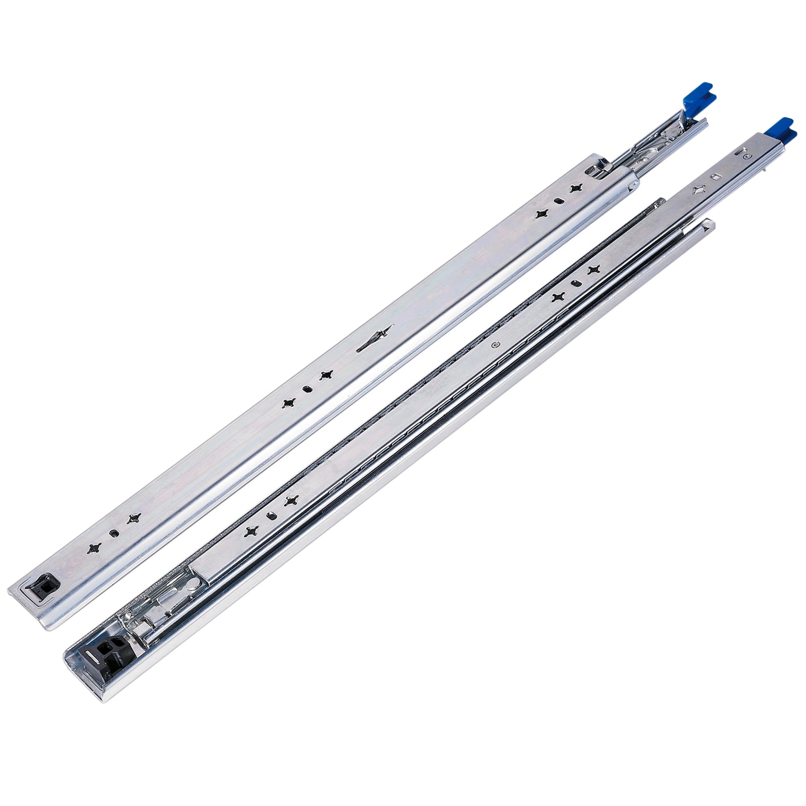 Goliath 600mm Heavy Duty Lockable Drawer Slide Pair Zinc Plated Steel - 2 Pack