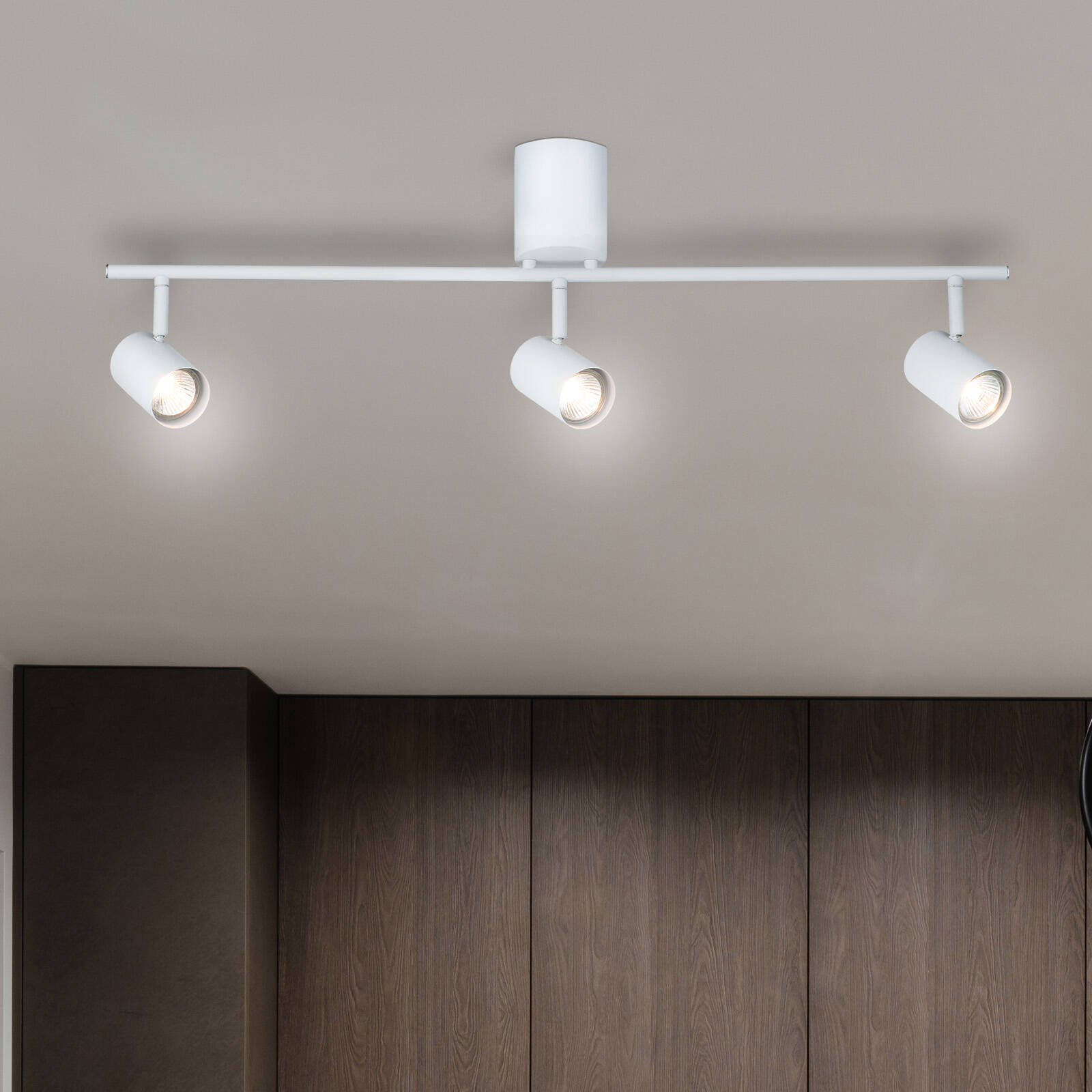 Verve Design Gabriella White DIY 3 Head Adjustable GU10 Spotlight - Hardwired Indoor (SL2211WH)