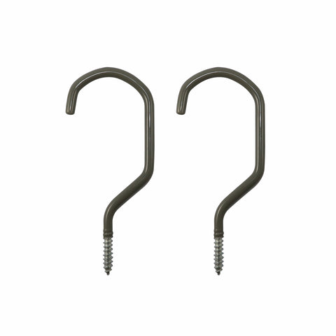 Everhang 152 x 65mm Steel PVC Coated Bicycle Storage Hooks 2 Pack