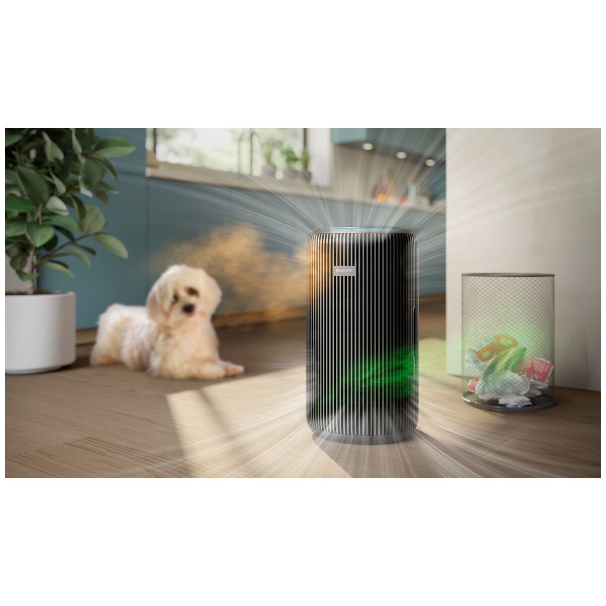 Philips PureProtect Pro 4200 Air Purifier - Black, Double-Fan, Fresh Wake-up and Bedtime Modes - AC4221-11