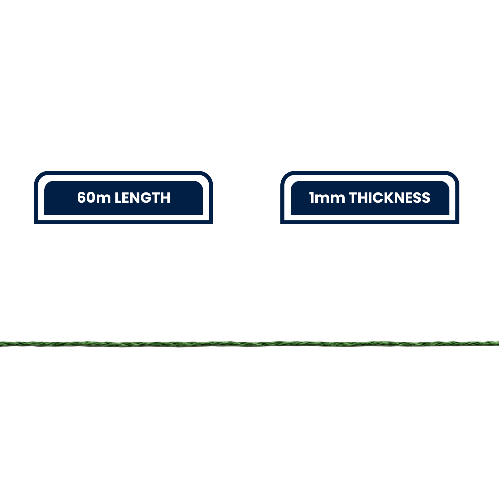 Grunt 60m Dark Green Sisal Twine, Natural Fibre, Weather Resistant