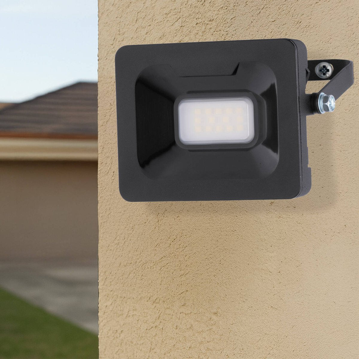 Arlec 10W 240V LED DIY Security Floodlight Aluminium Outdoor FL351