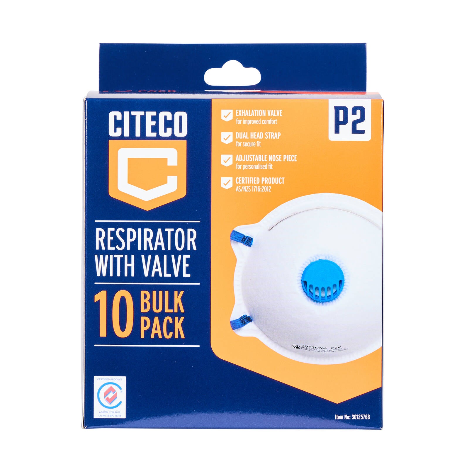 Citeco P2 Valved Respirator 10 Pack