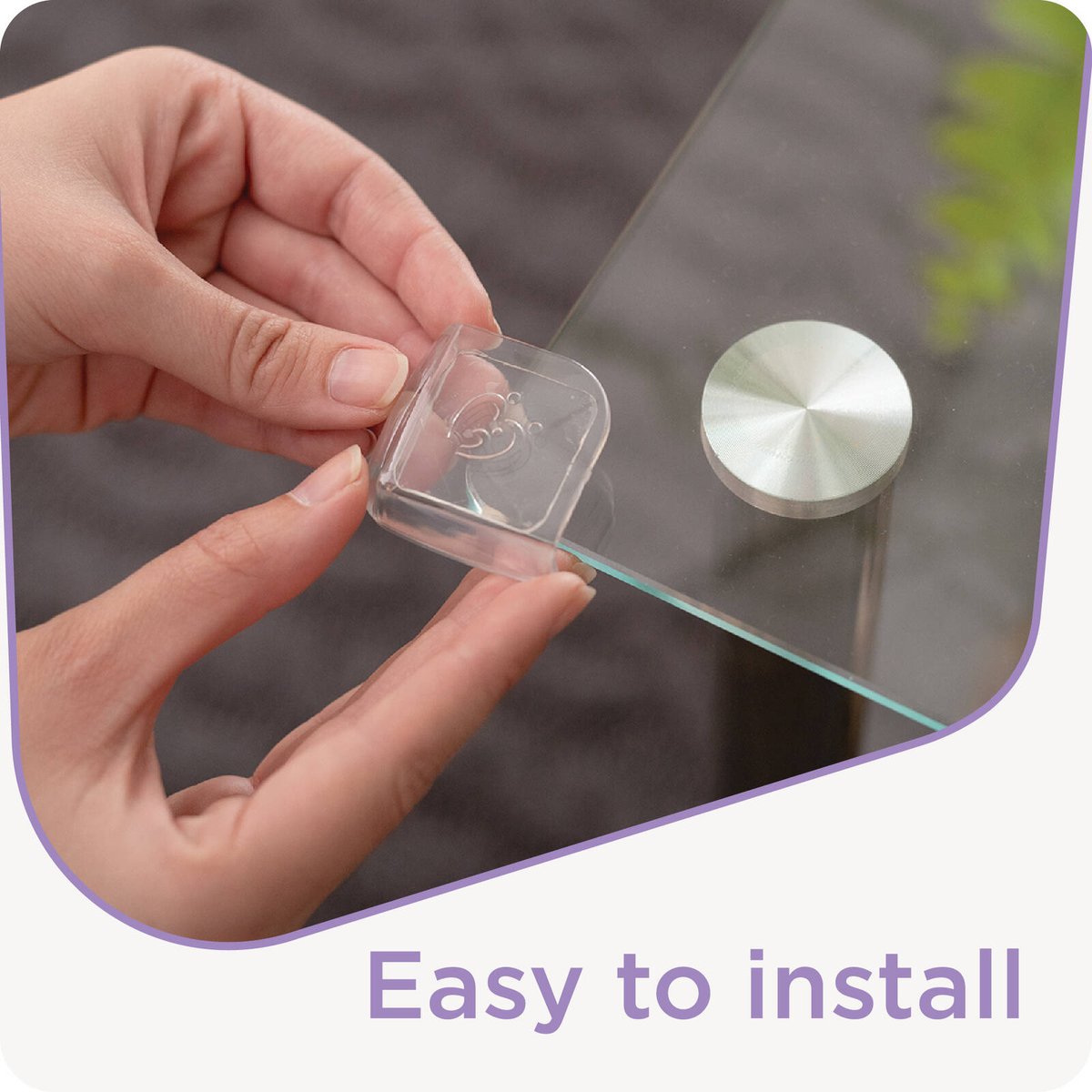 Perma Child Safety Clear Adhesive Corner Protectors 4 Pack