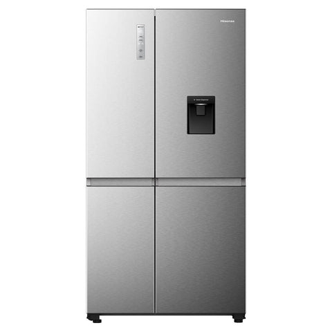 Hisense 649L Side by Side Fridge - Stainless Steel, Non-Plumbed Water Dispenser, ConnectLife App - HRSBS649SW