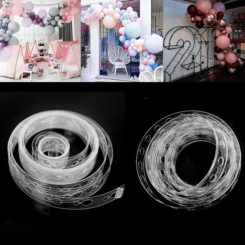 5m Clear Balloon Arch Garland Connect Chain Tape - 5 Packs - view 11