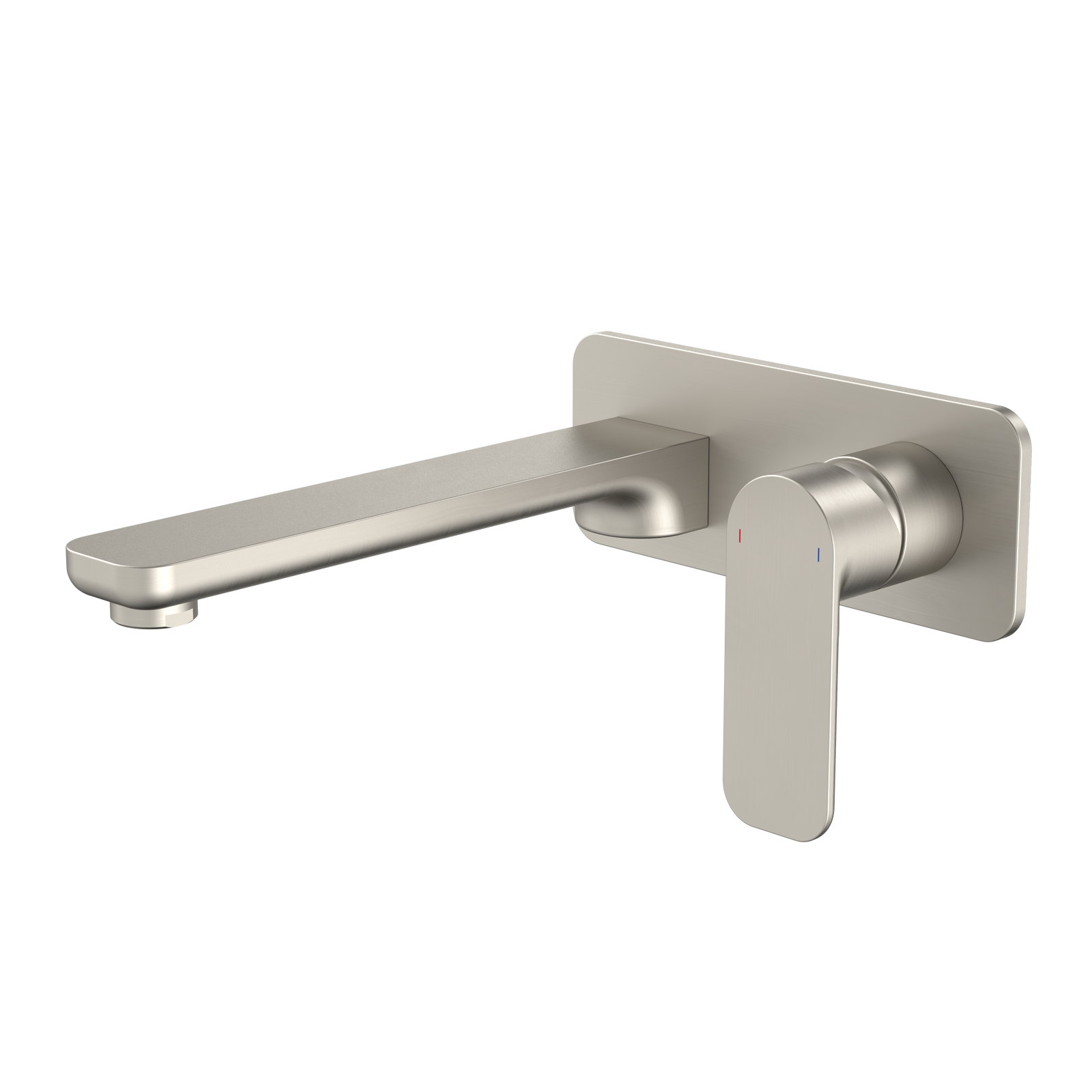 Caroma Luna Brushed Nickel Wall Basin Bath Mixer WELS 6 Star 4.5L/min