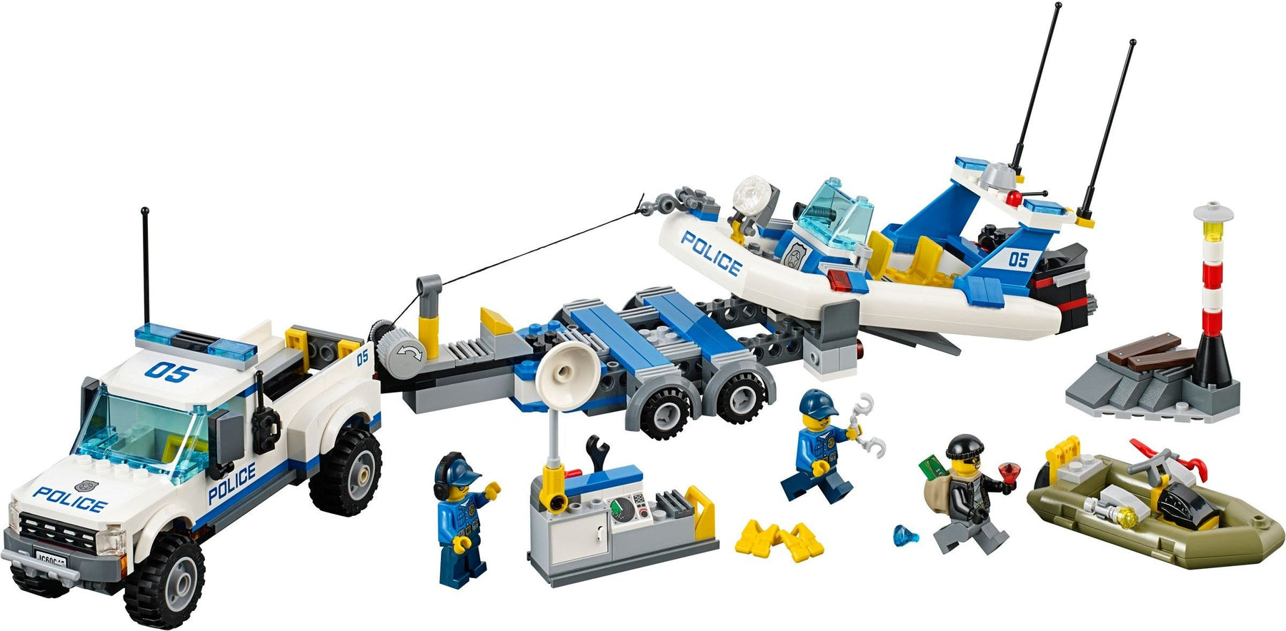 LEGO 60045 Police Patrol Speedboat Chase - SuperSaverAU - view 4