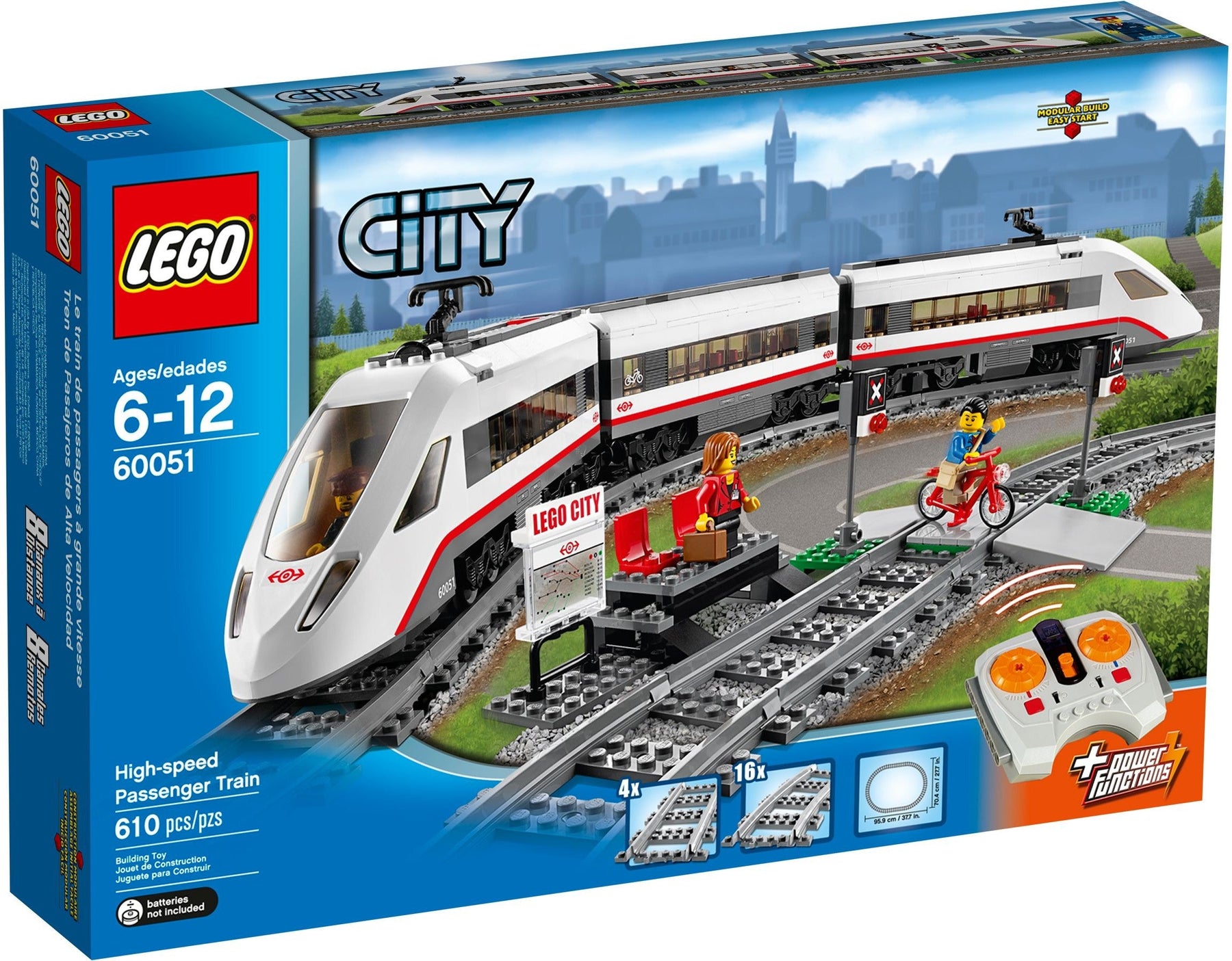 LEGO 60051 High-Speed Passenger Train Set with Remote Control - SuperSaverAU - view 1