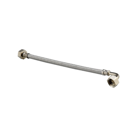 Kinetic 450mm Stainless Steel Flexible Braided Bent Elbow Water Connector 500kPa