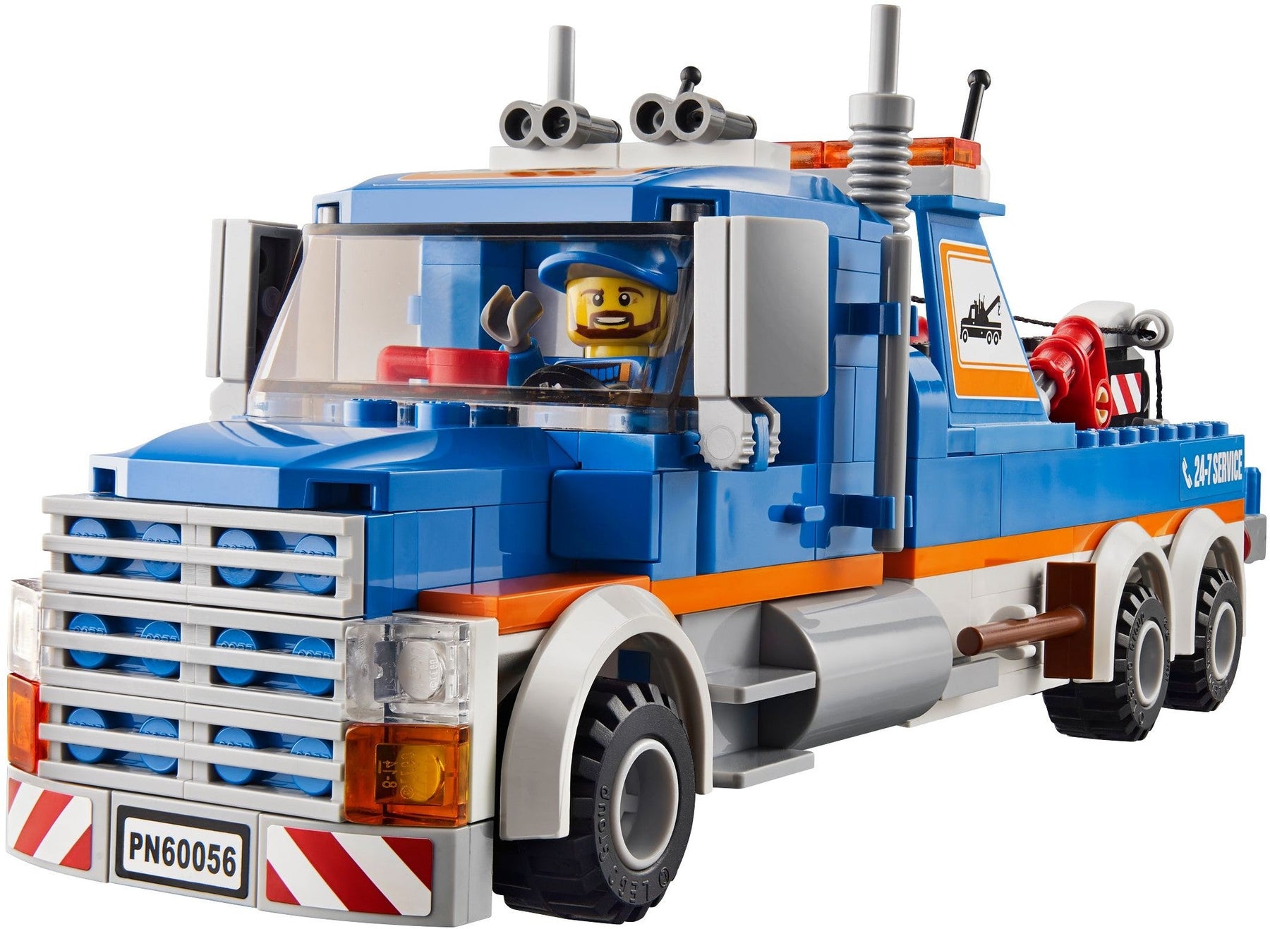 LEGO 60056 Tow Truck – Heavy-Duty Wrecker with Working Winch - SuperSaverAU - view 3