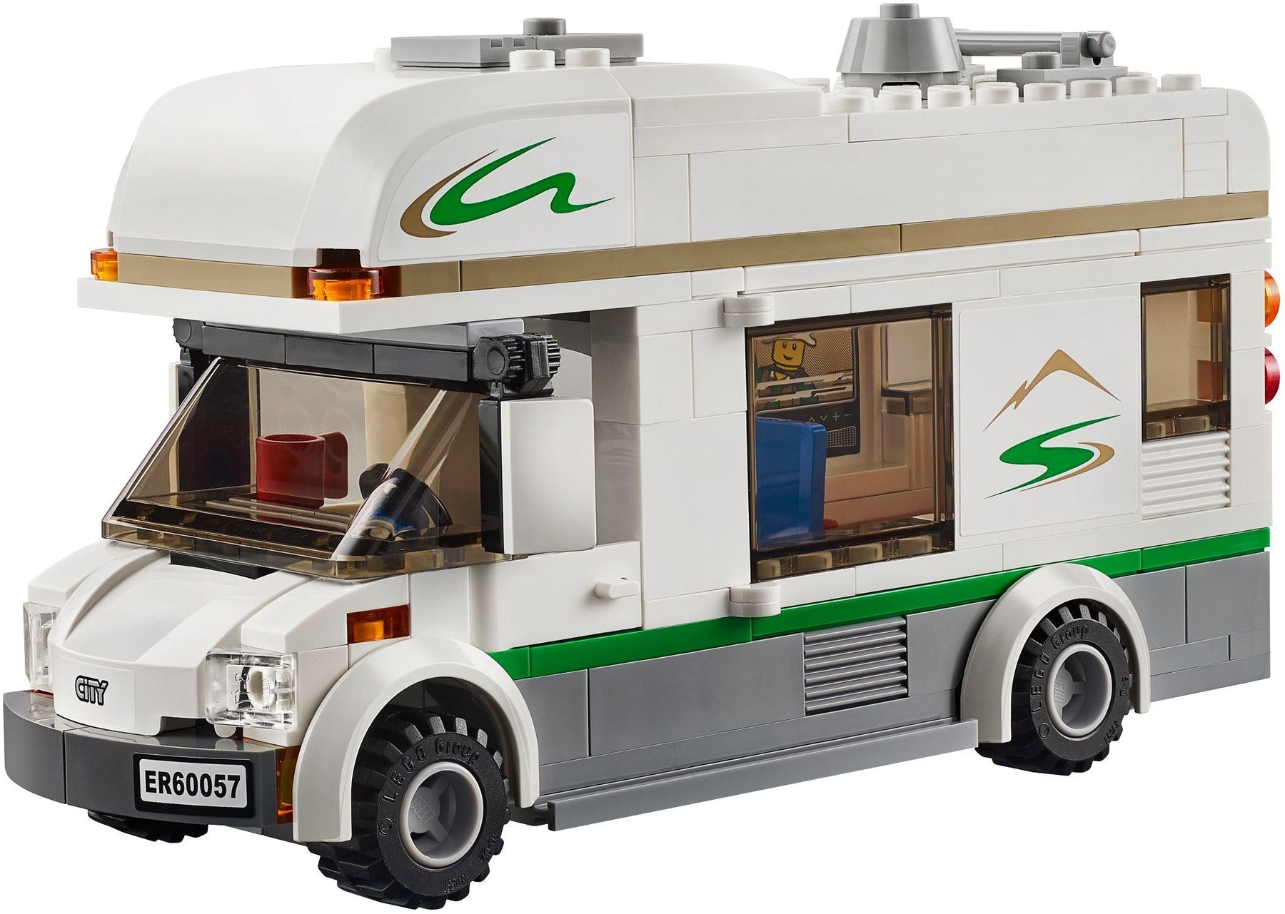 LEGO 60057 Camper Van with Canoe & Minifigures - SuperSaverAU - view 2