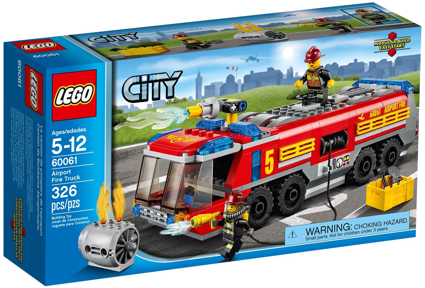 LEGO 60061 Airport Fire Truck with Water Cannon & Fire Hose - SuperSaverAU - view 1