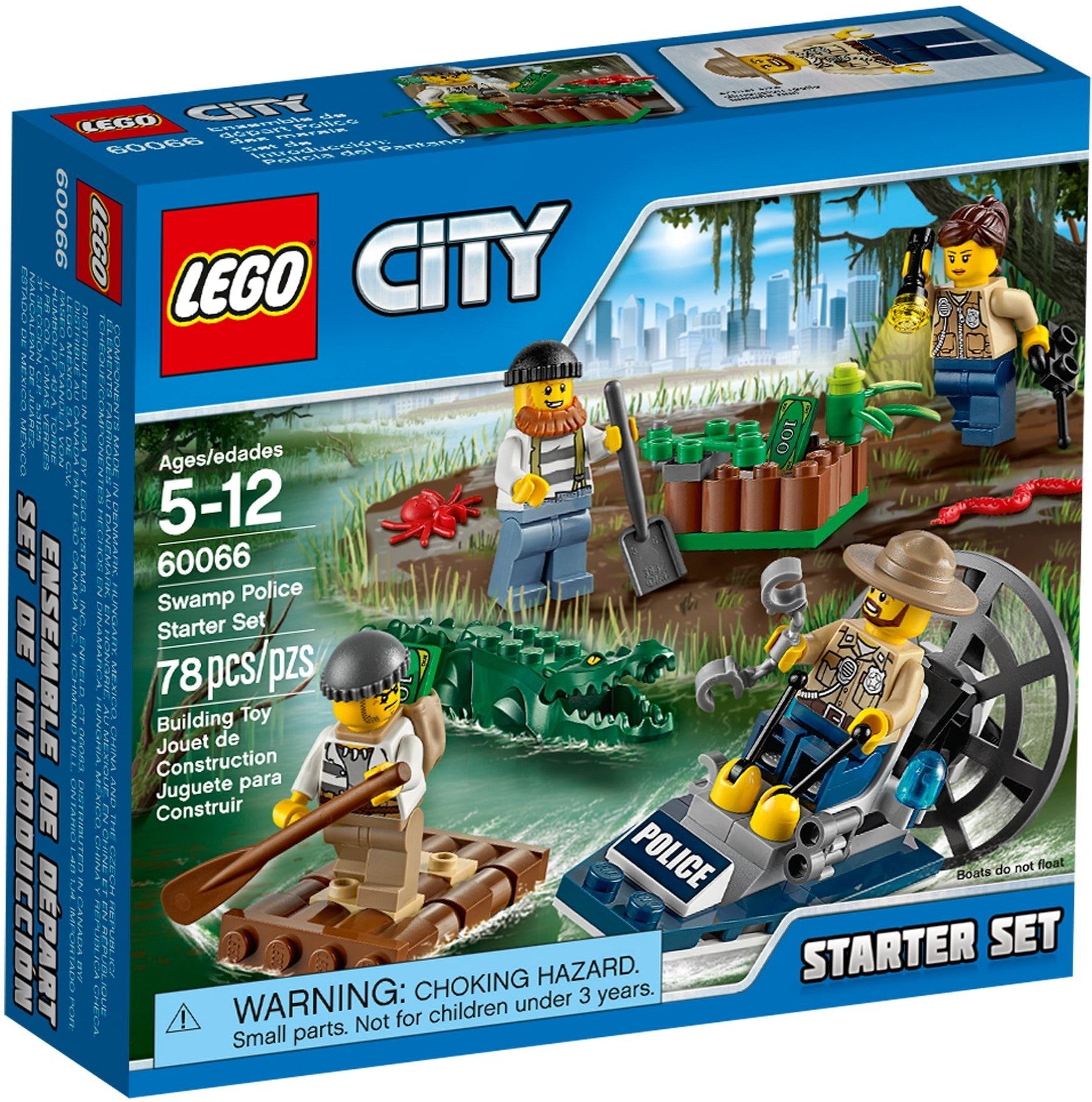 LEGO 60066 Swamp Police Boat Chase - SuperSaverAU - view 1