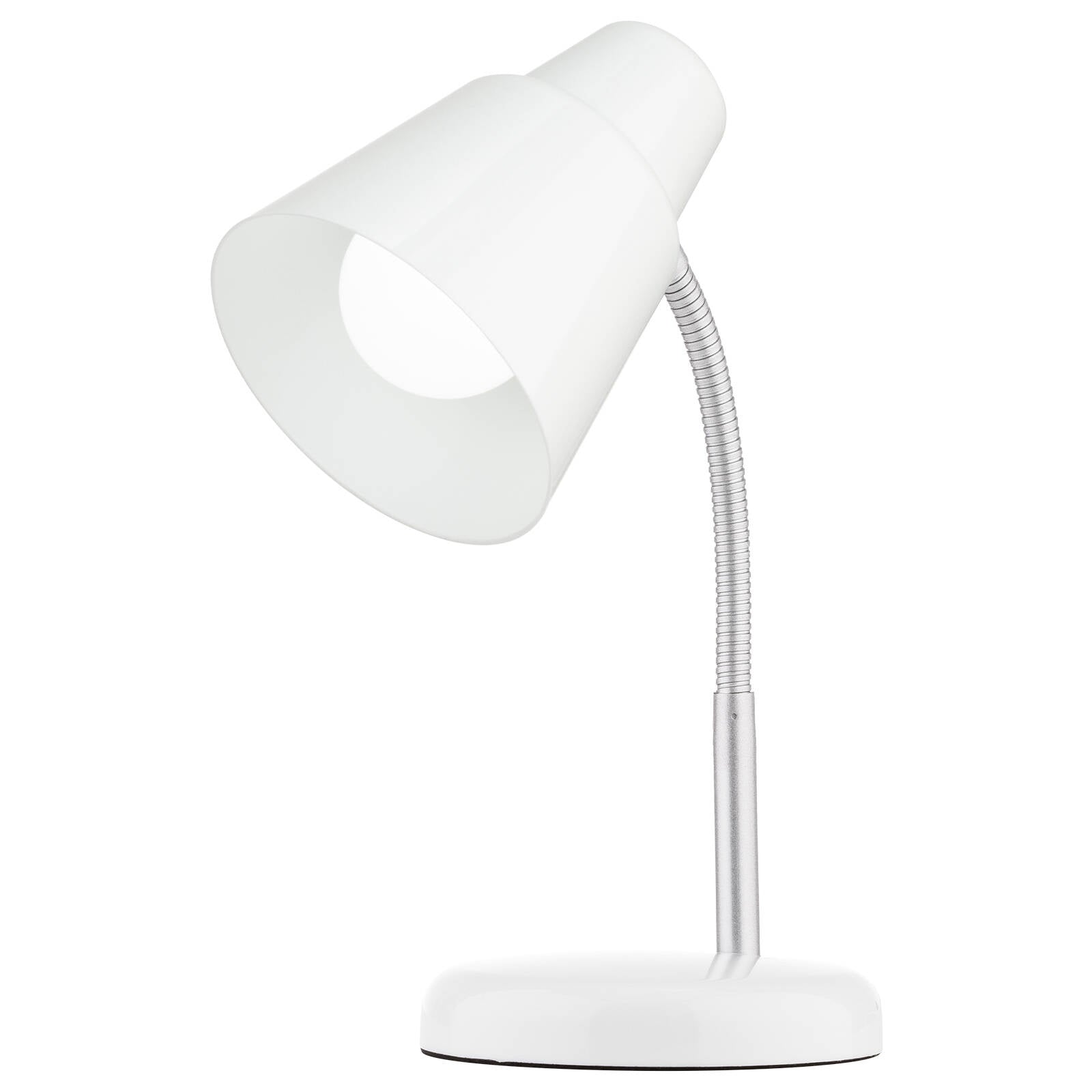 Verve Design Brylee White Adjustable Desk Lamp 25W Plastic & Metal ATL153WH