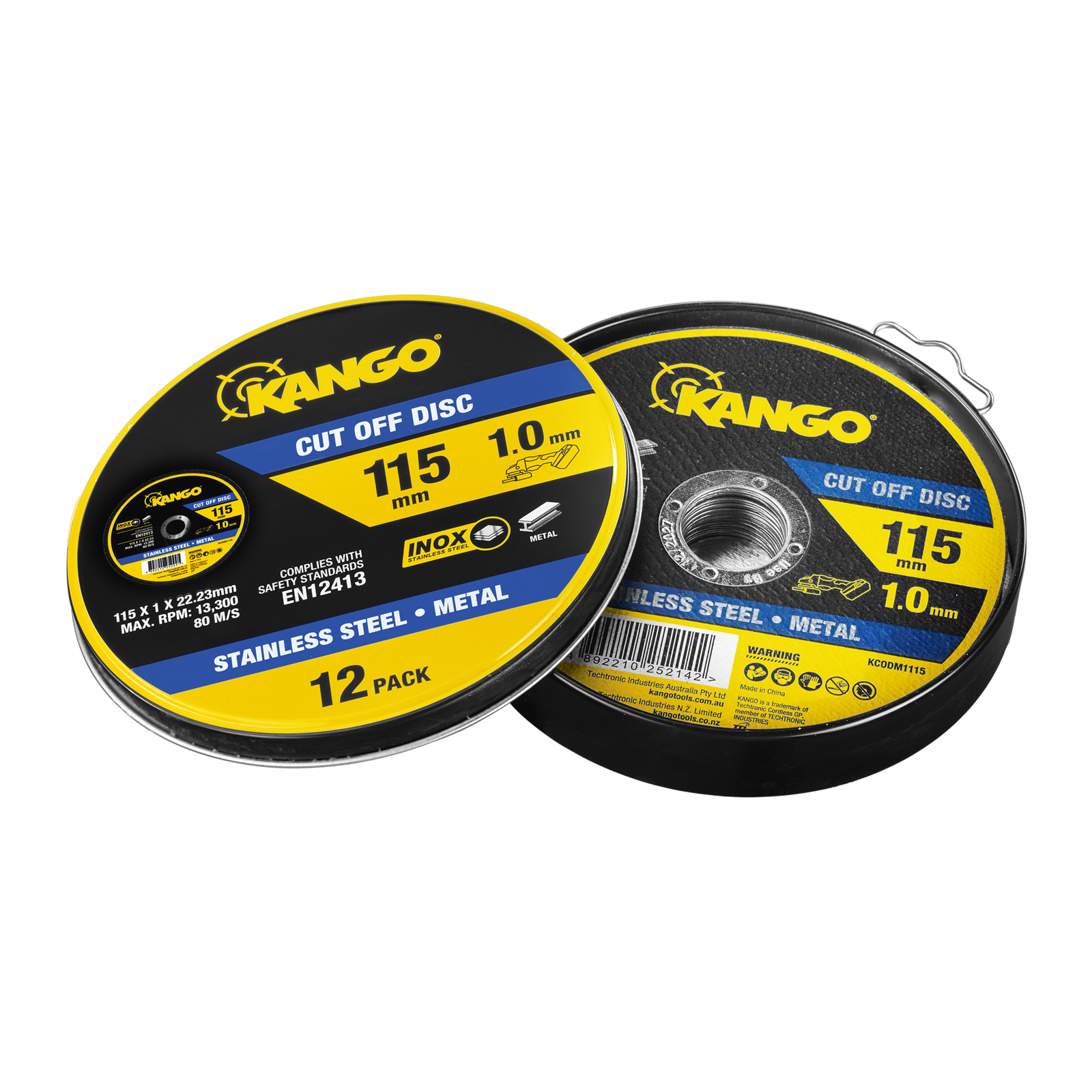Kango 115mm Metal Cut Off Discs 12 Pack KCODM111512