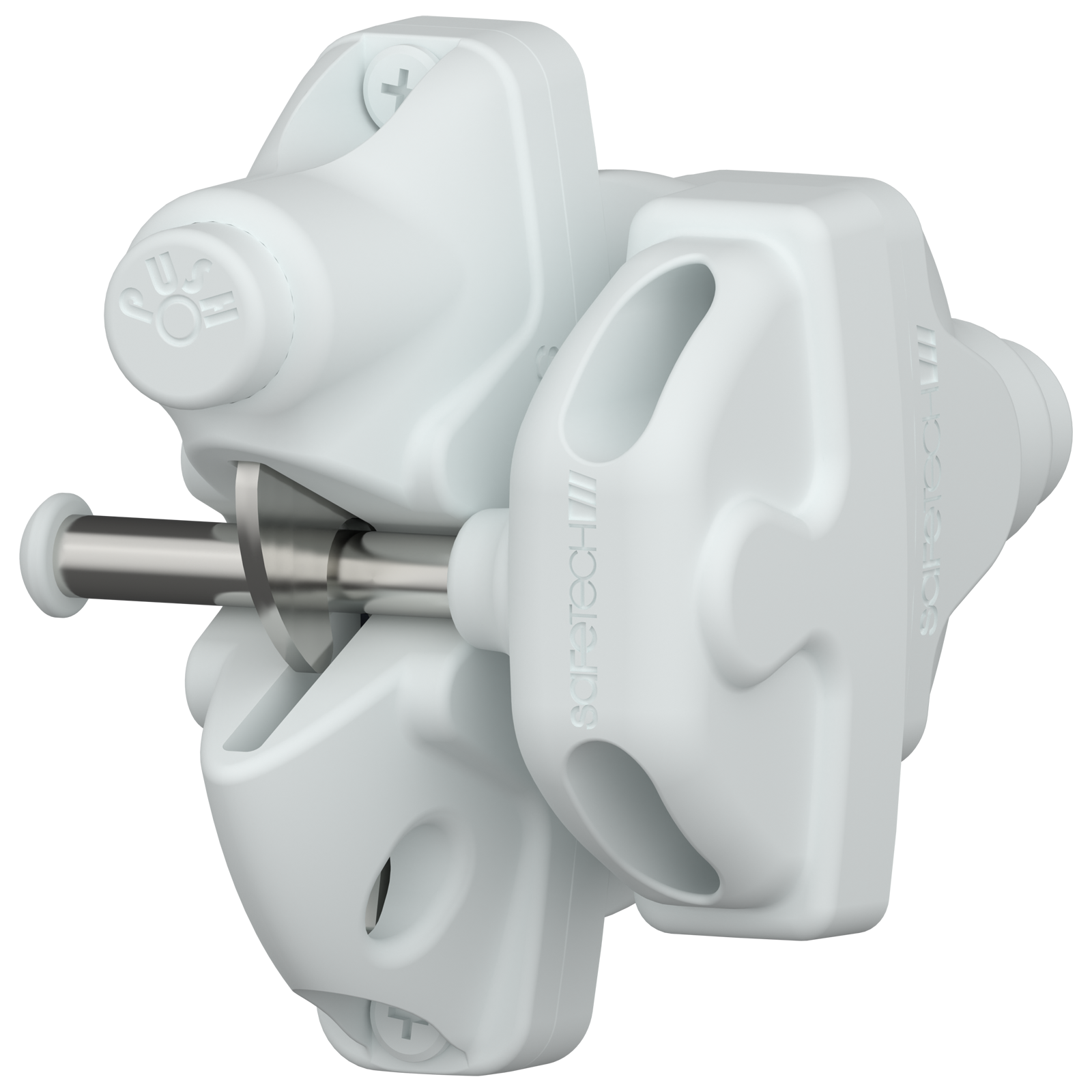ProtectorAl G8Safe White Double Sided Gravity-X Gate Latch Polymer