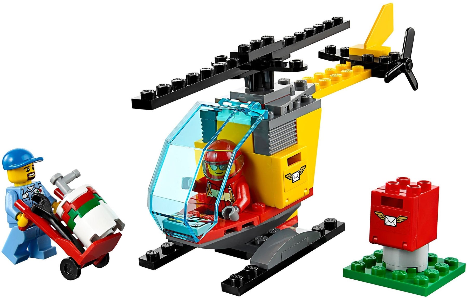 LEGO 60100 Airport Starter Set: Helicopter & Mail Delivery - SuperSaverAU - view 2