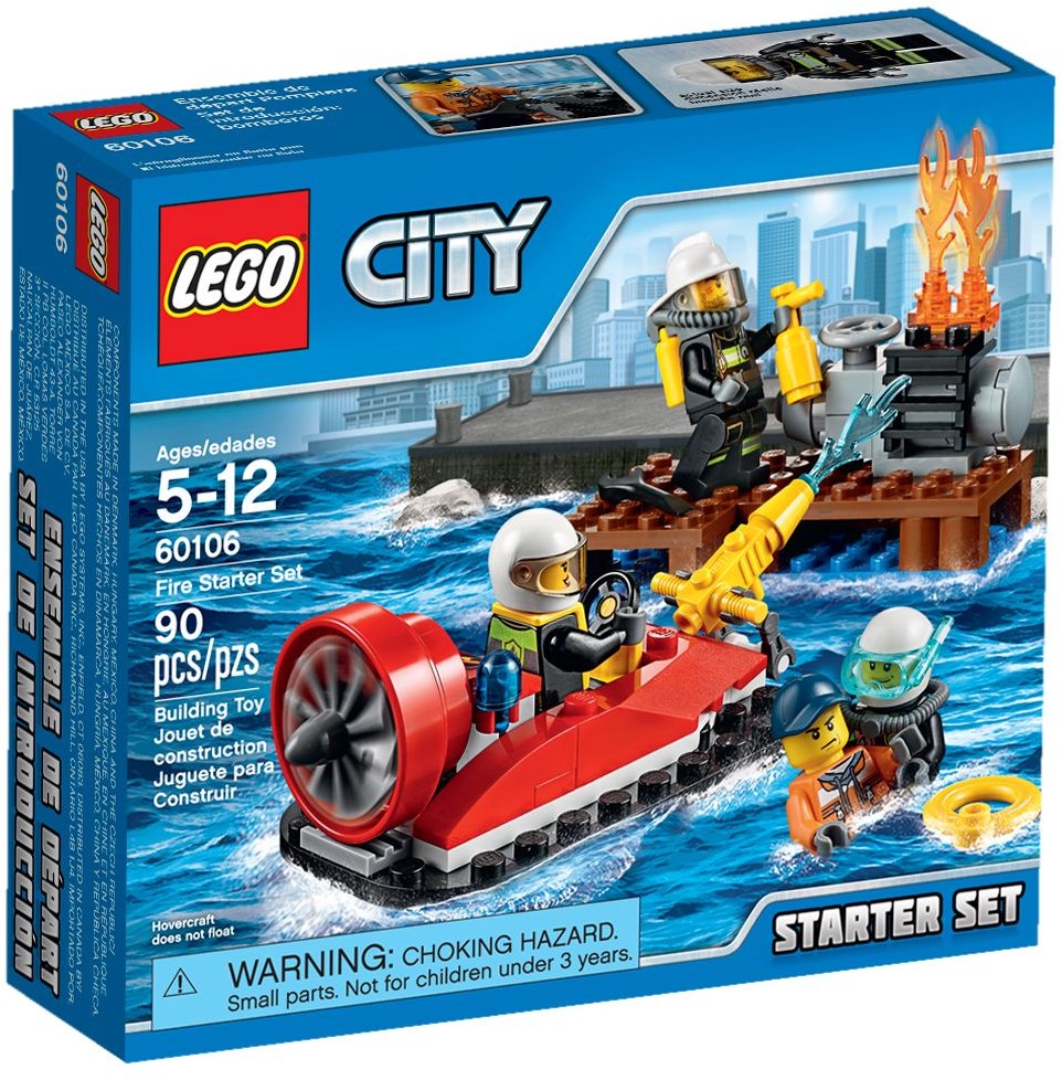 LEGO 60106 Fire Starter Set: Hovercraft Rescue - SuperSaverAU - view 1