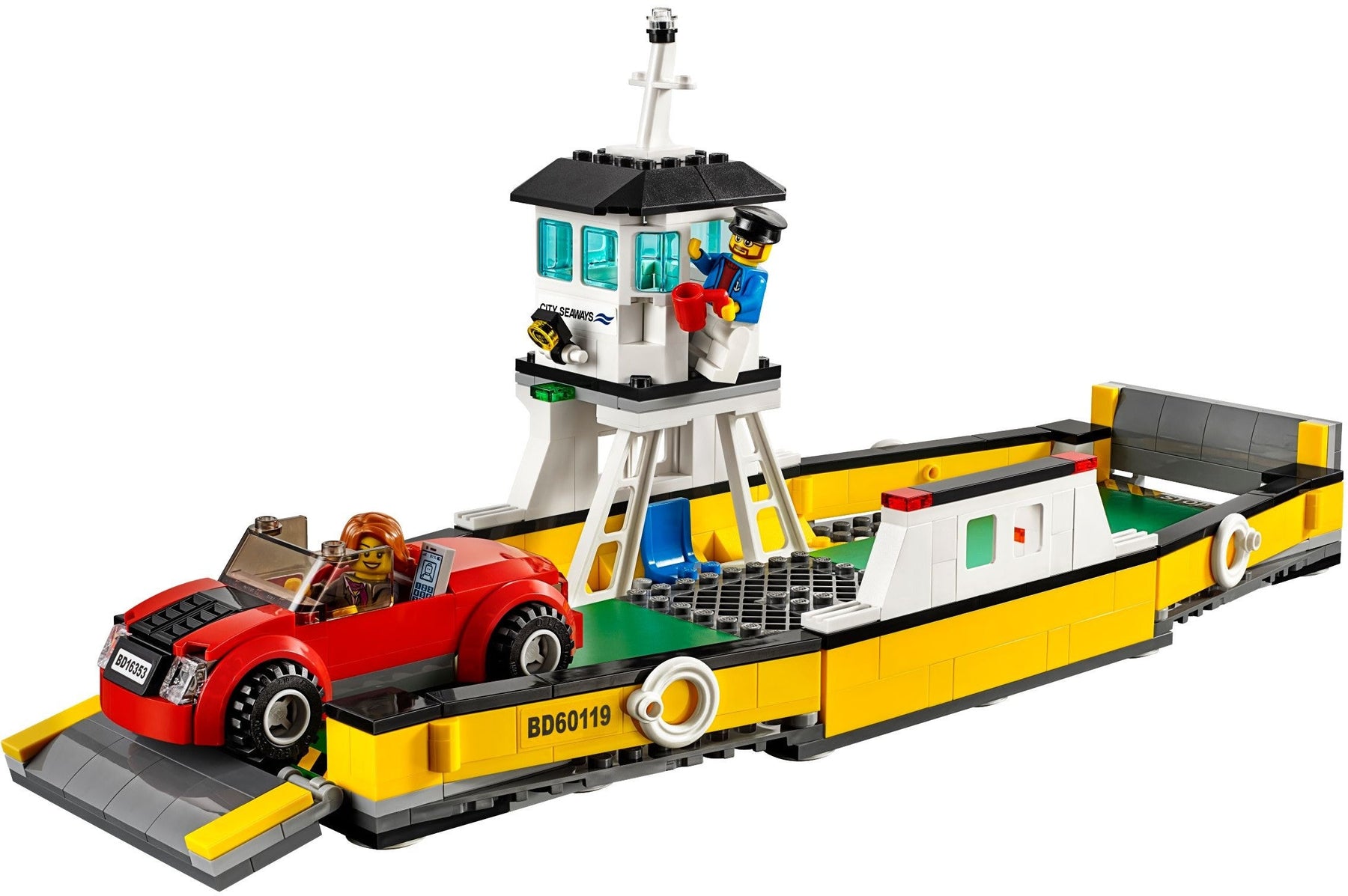 LEGO 60119 Ferry with Car and Minifigures - SuperSaverAU - view 2
